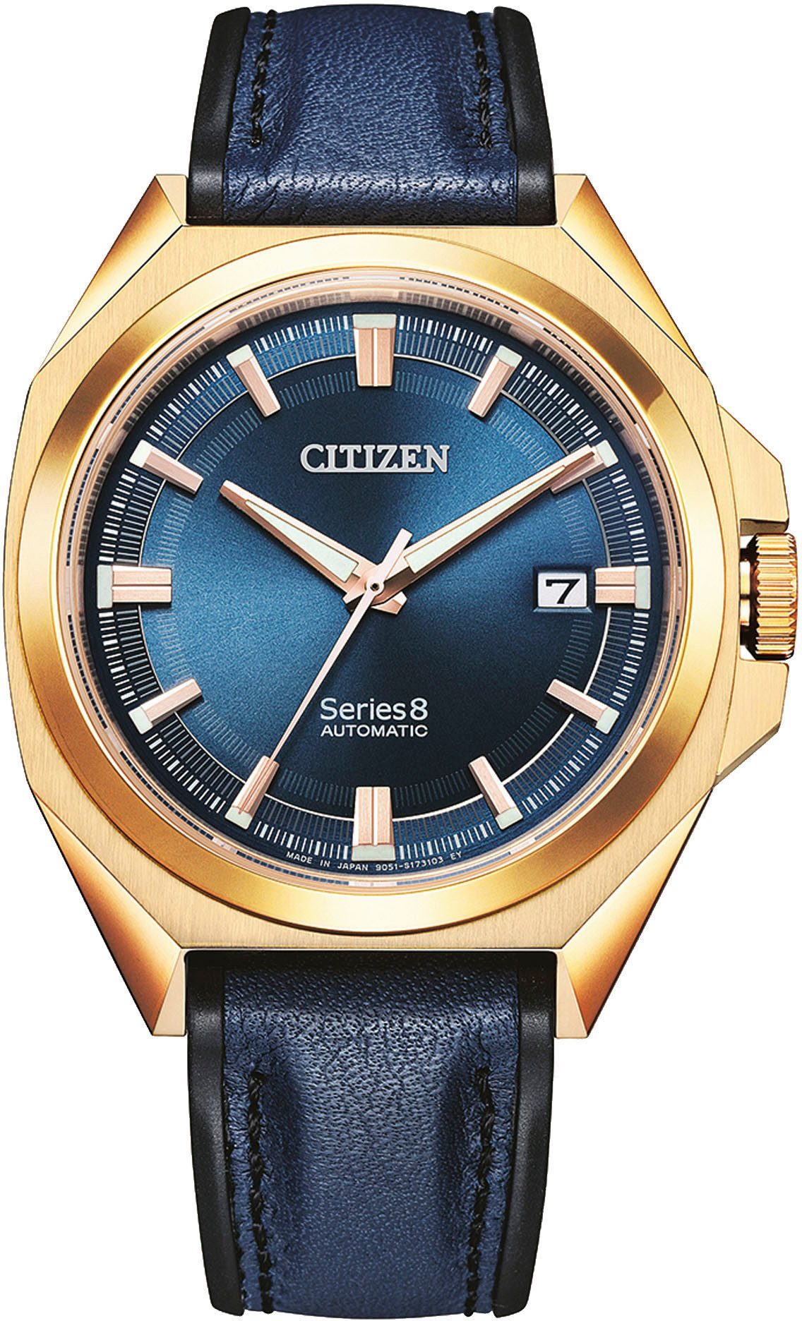 Citizen Automatikuhr Series 8 NB6012-18L, Armbanduhr, Herrenuhr, Mechanische Uhr, analog, Datum, Eco-Drive