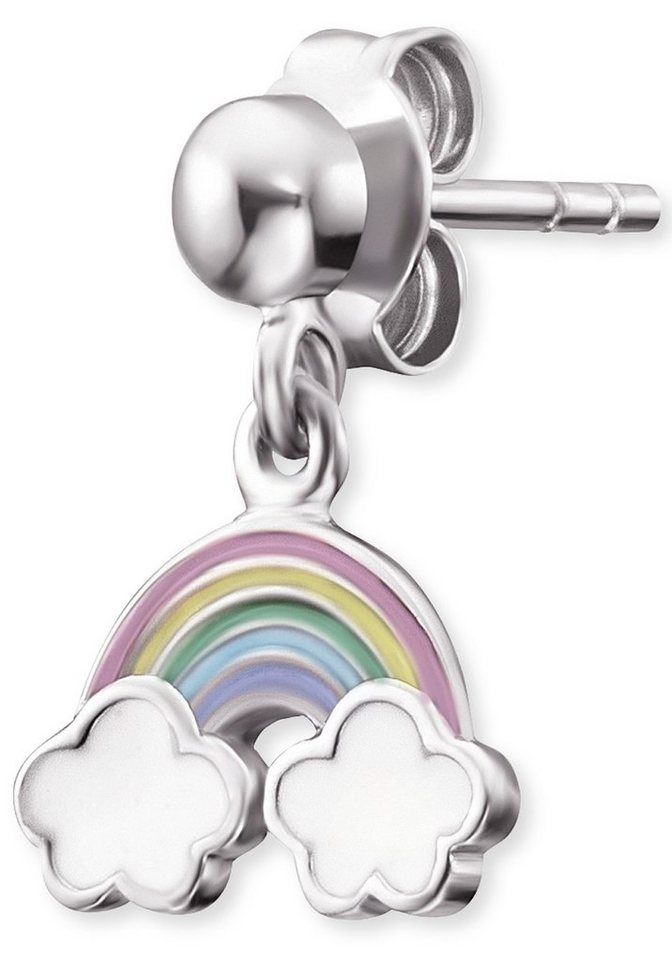 Herzengel Paar Ohrstecker Regenbogen, HEE-RAINBOW, mit Emaille