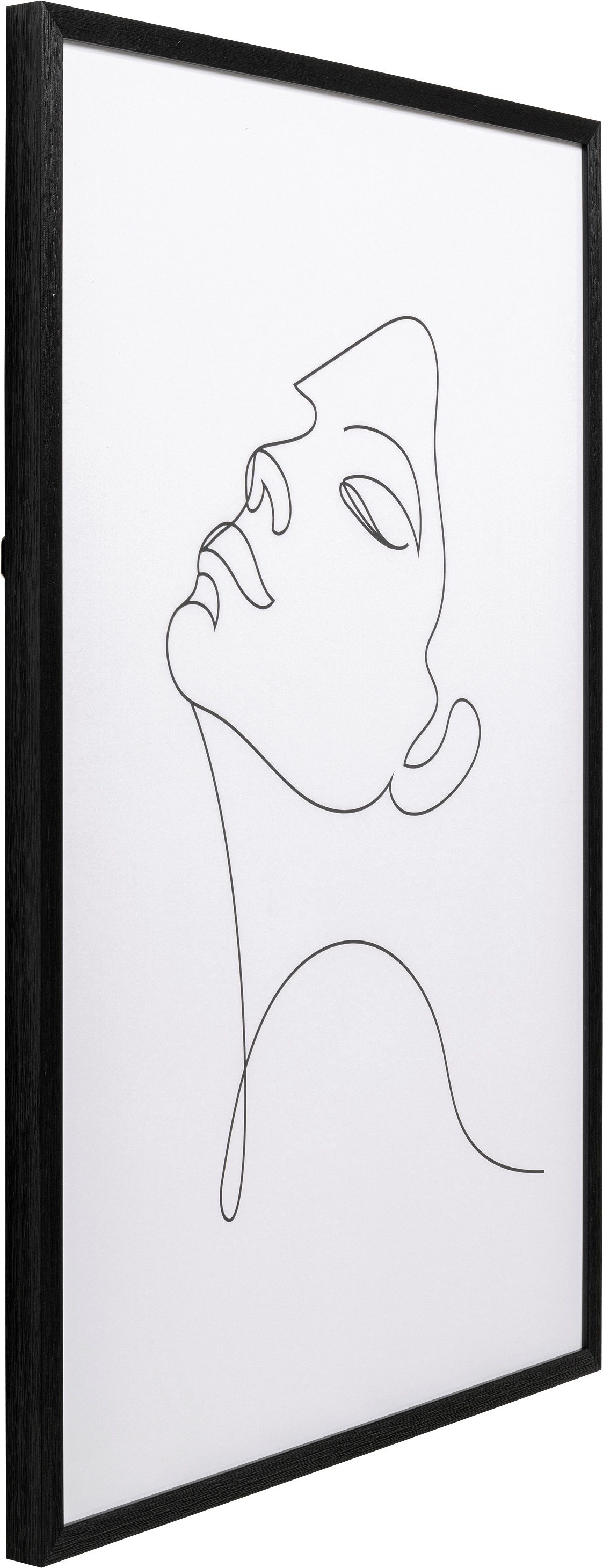 Kare Design Bild mit Rahmen Gerahmtes Bild Drawing Lady 63x93cm