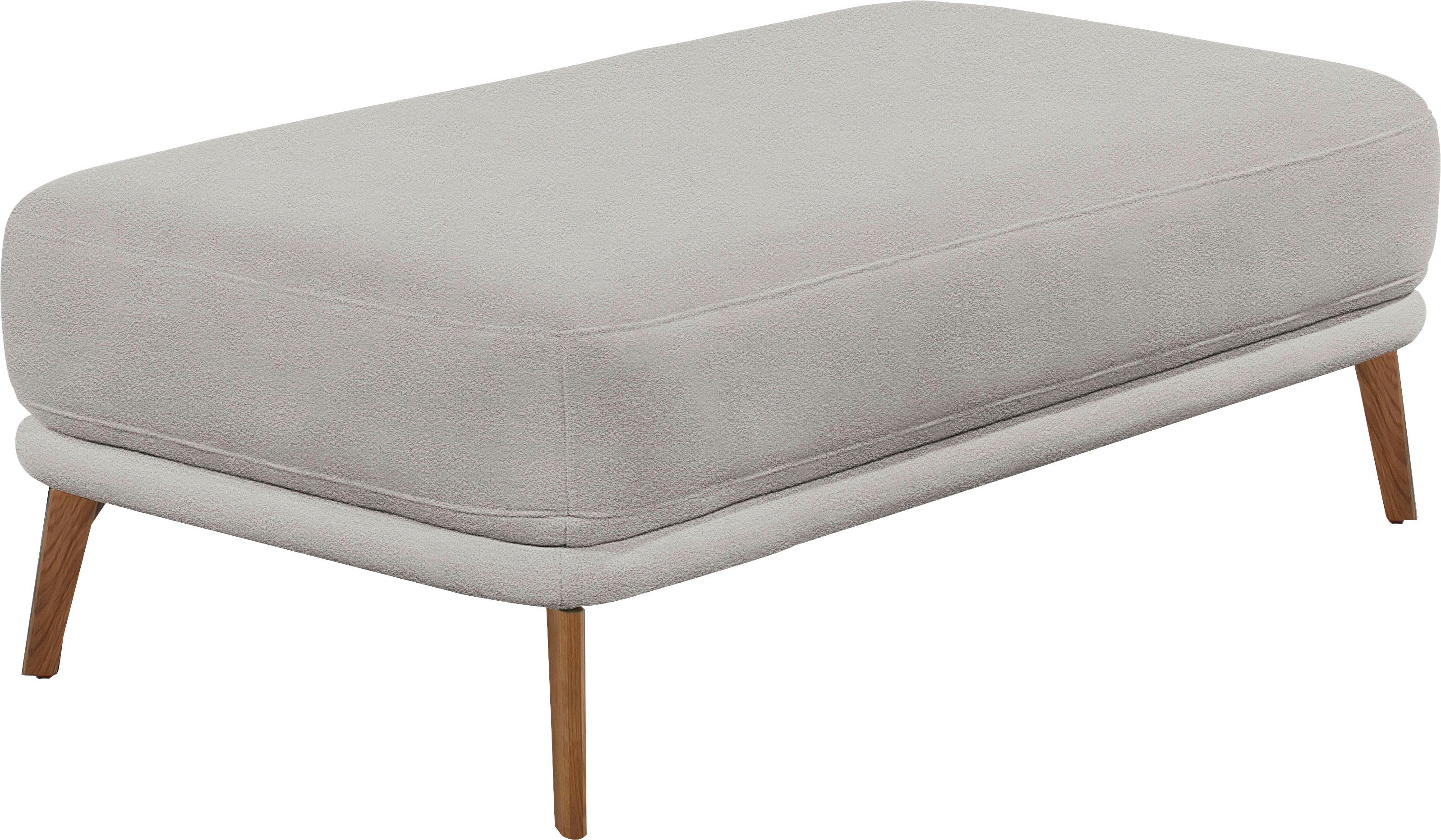 SCHÖNER WOHNEN-Kollektion Hockerbank Pearl - 5 Jahre Hersteller-Garantie, auch in Bouclé, Passend zur Serie Pearl, Füße Massivholz