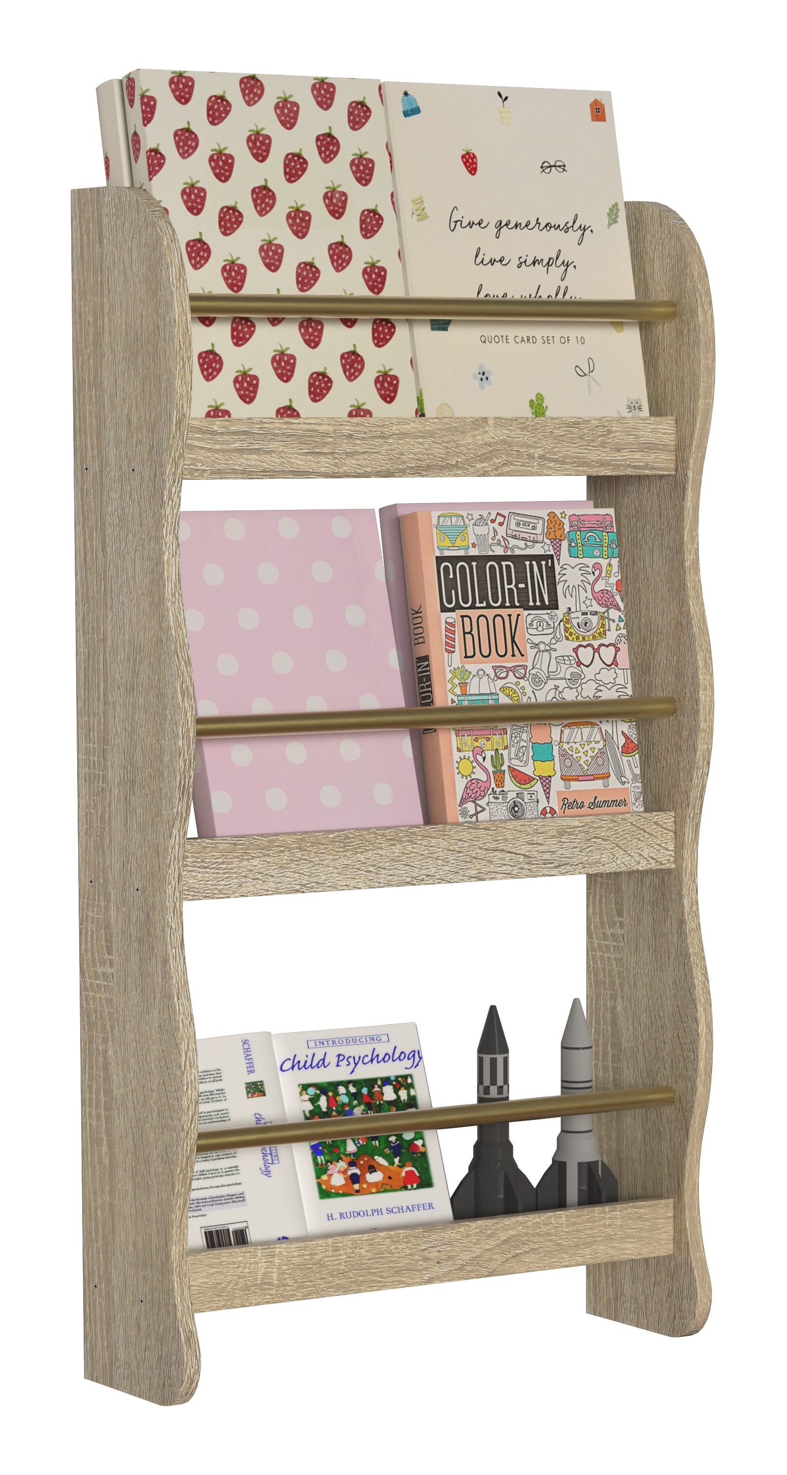 VCM Wandregal Holz Kinderregal Bücherregal Kinder Regal Kilaro