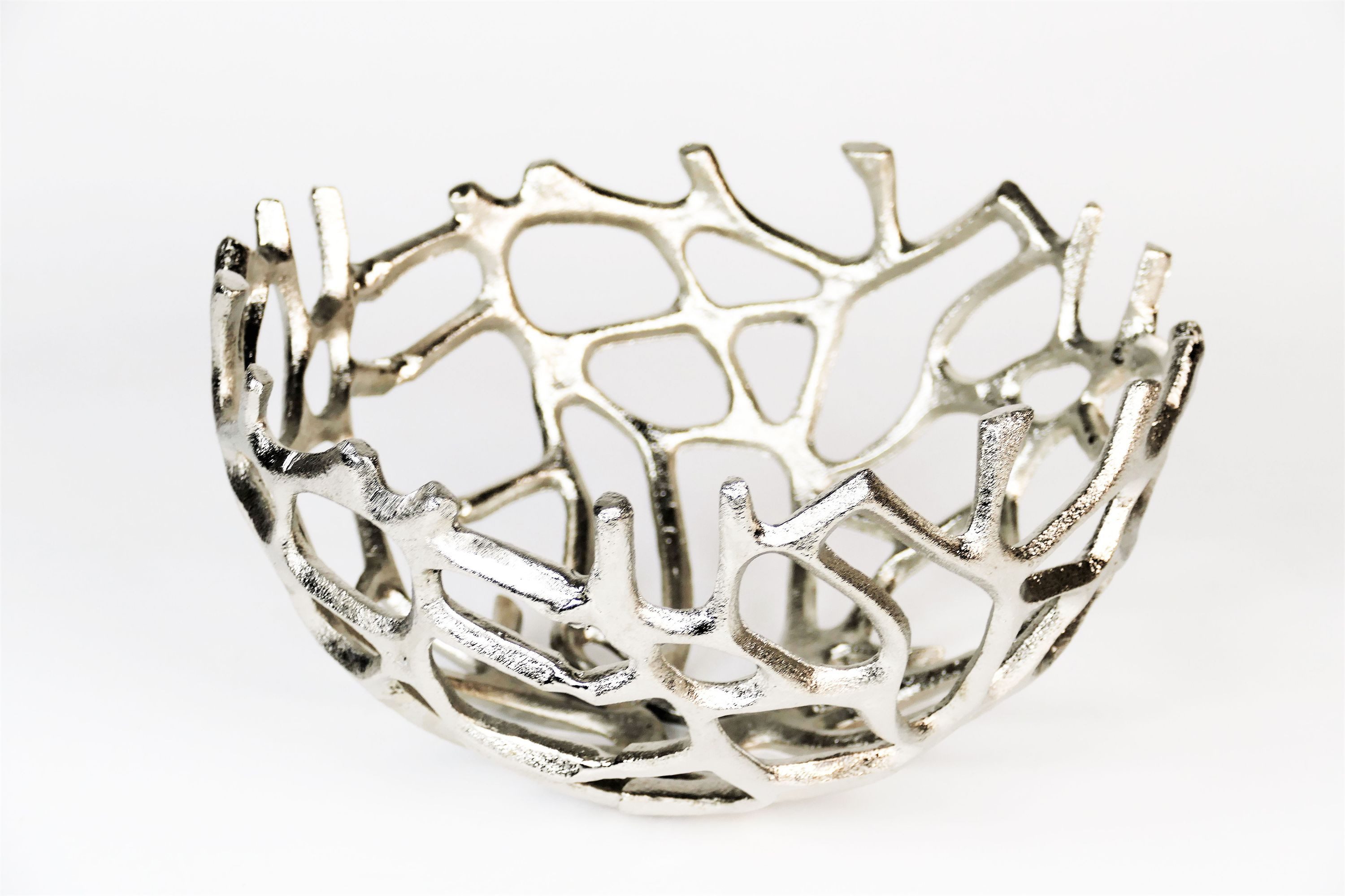 ARTRA Dekoschale Aluminium Schale "Klara" Silber günstig online kaufen