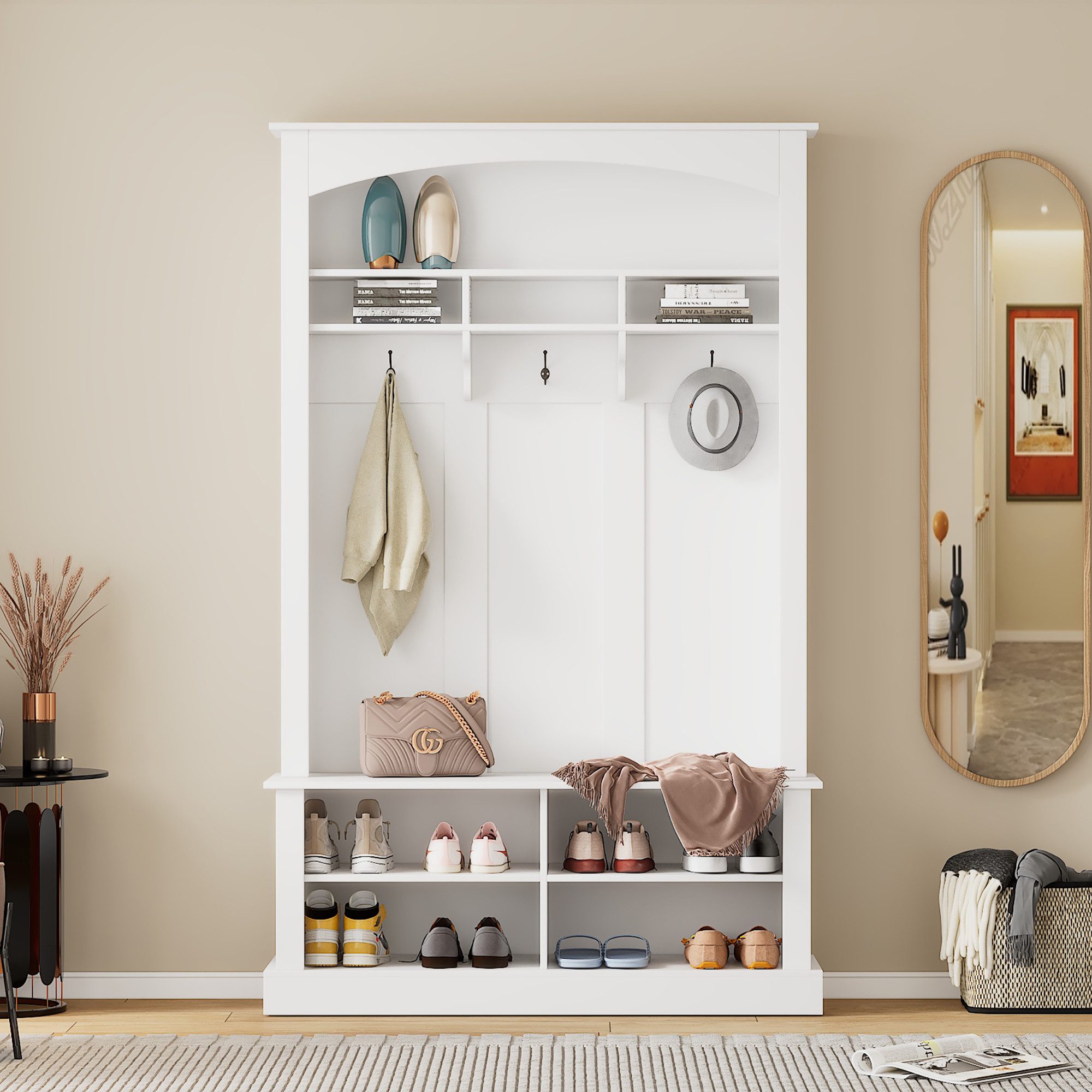 MODFU Garderoben-Set für Ihren Eingangsbereich, (Flurgarderobe, günstig online kaufen