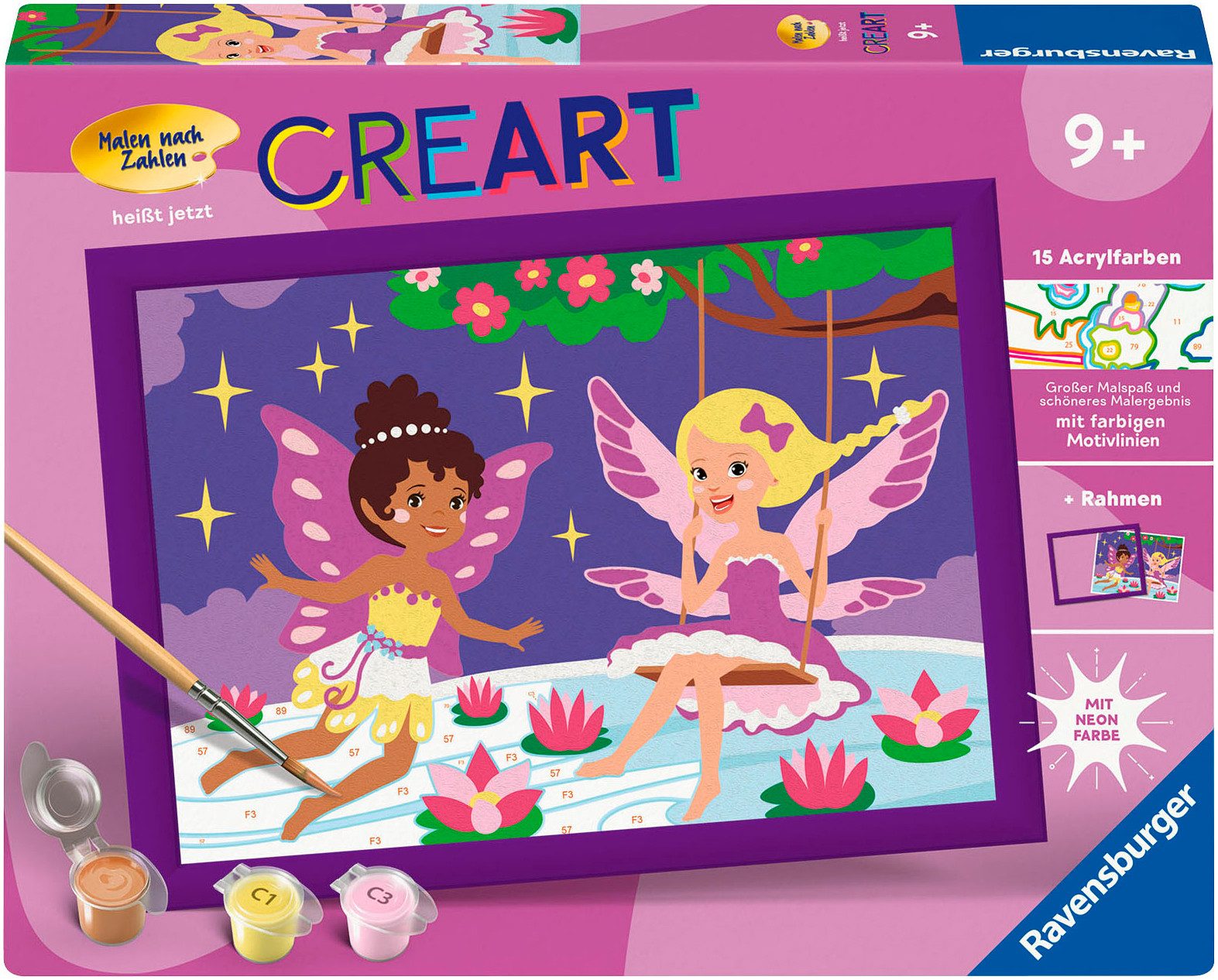 Ravensburger Malen nach Zahlen CreArt, Feen-Freundinnen, Made in Europe