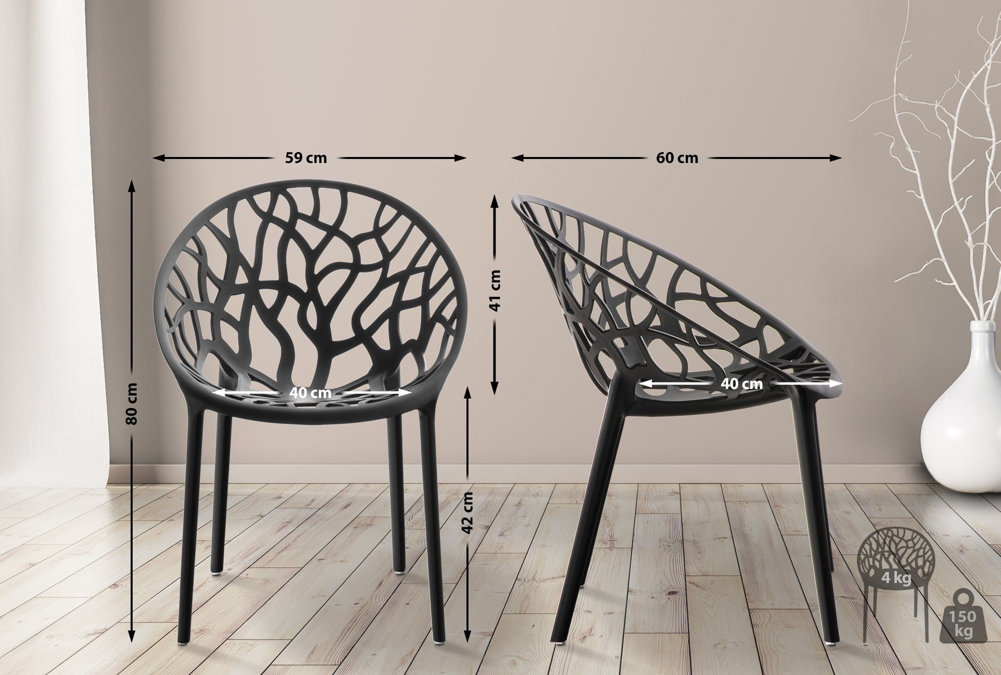 CLP Gartenstuhl Hope, Outdoor, Kunststoff, stapelbar günstig online kaufen