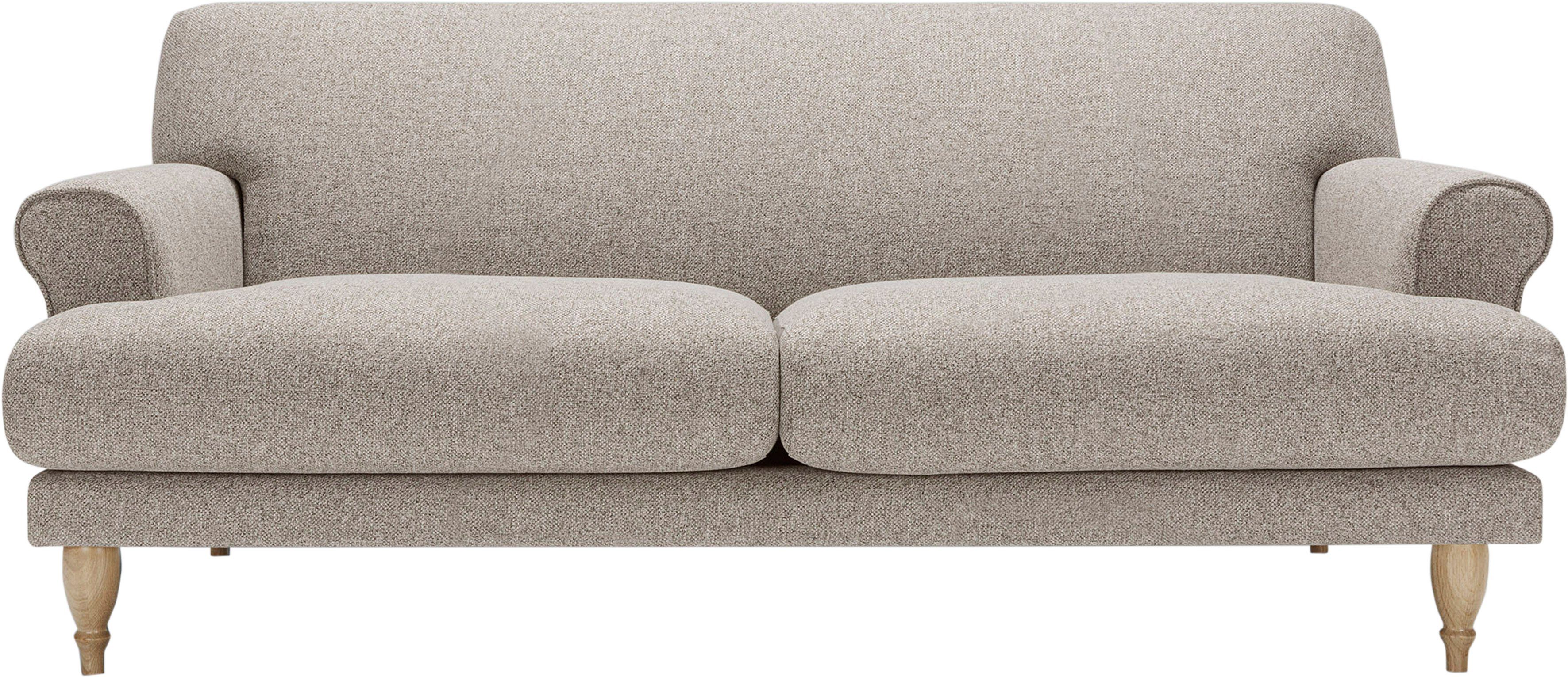 LOVI Sofa Ginger, 2-Sitzer, Füße in Eiche natur, Sitzunterfederung mit Polsterunterlage