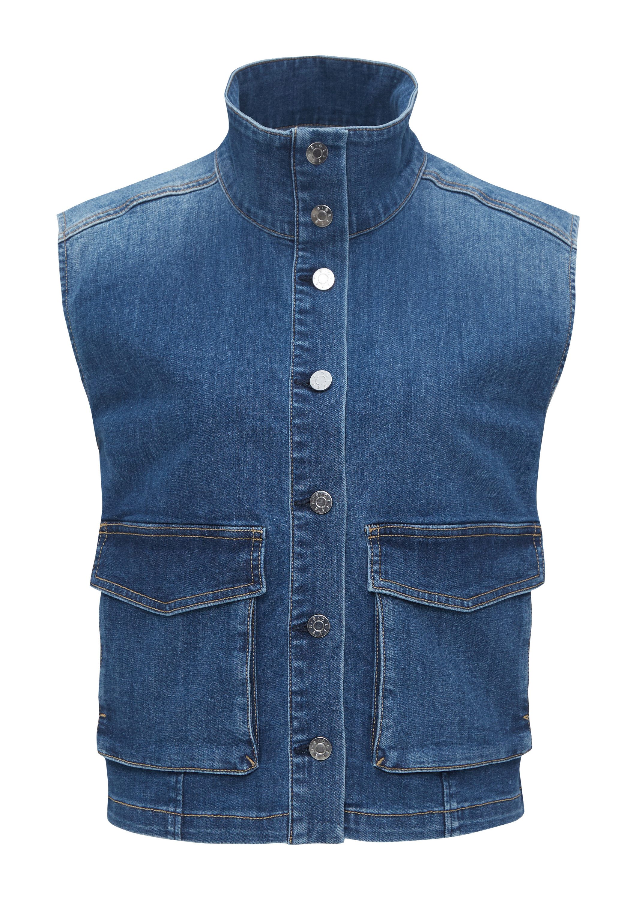 s.Oliver Funktionsweste Indoor-Weste Jeansweste mit Stehkragen günstig online kaufen