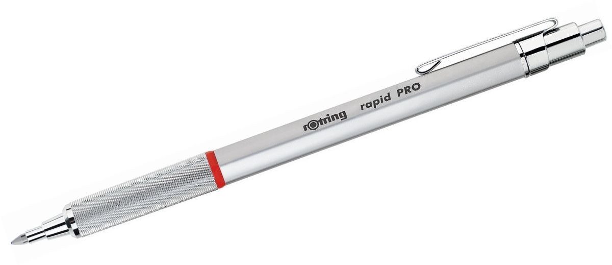 ROTRING Bleistift Feinminenbleistift rapid Pro 0,7mm HB chrom plattiert