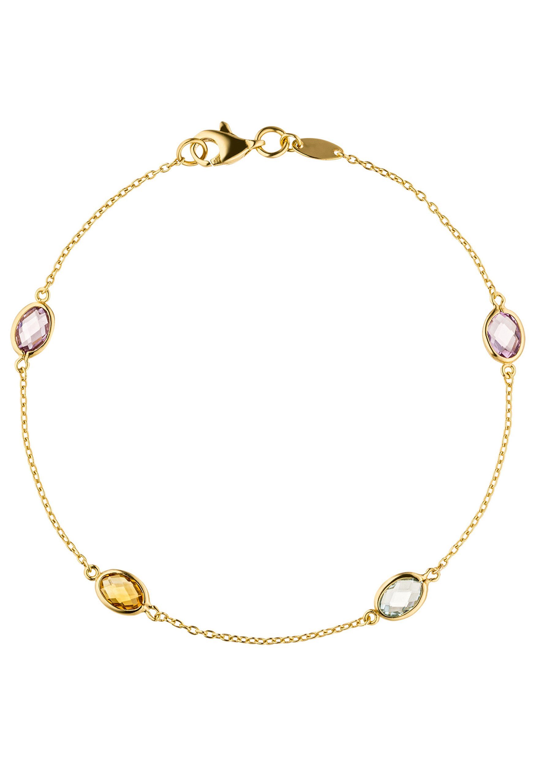 JOBO Goldarmband, 585 Gold mit Amethyst günstig online kaufen