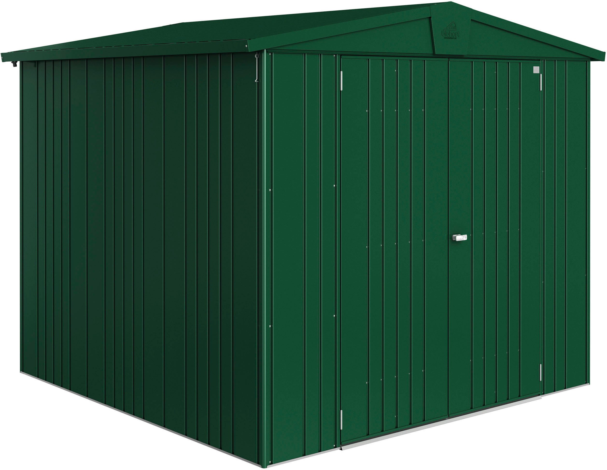 Biohort Gerätehaus Europa Gr. 4, verschiedene Farben, BxT: 244x228 cm, Qualitäts-Geräteschuppen aus Metall