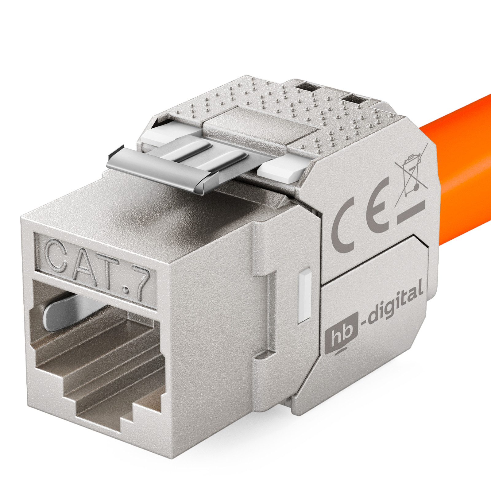 SET von Keystone Modul RJ45 Cat.7 werkzeuglos Netzwerk-Adapter