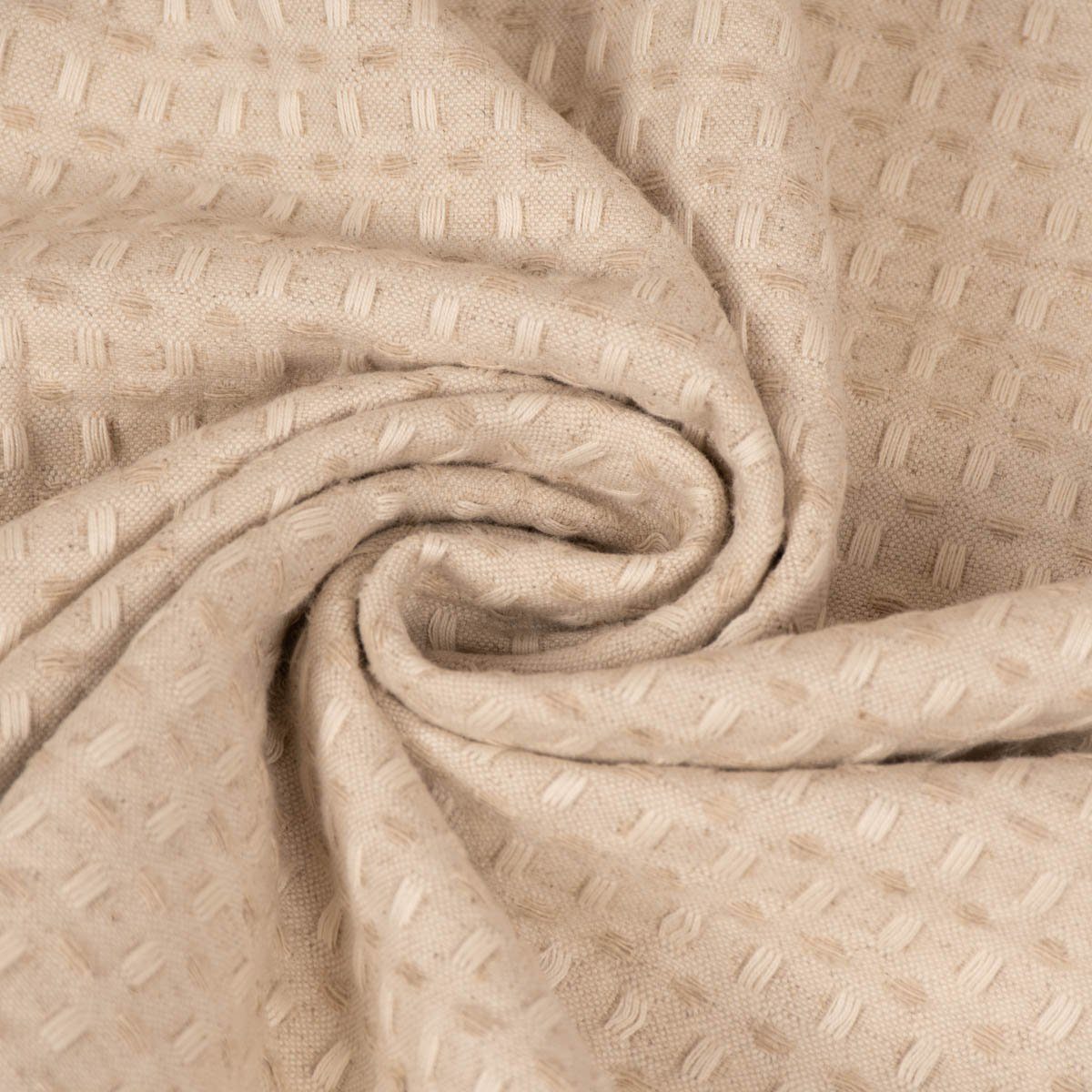 SCHÖNER LEBEN. Tischdecke SCHÖNER LEBEN. Tischdecke Baumwollstoff Reliefstruktur natur