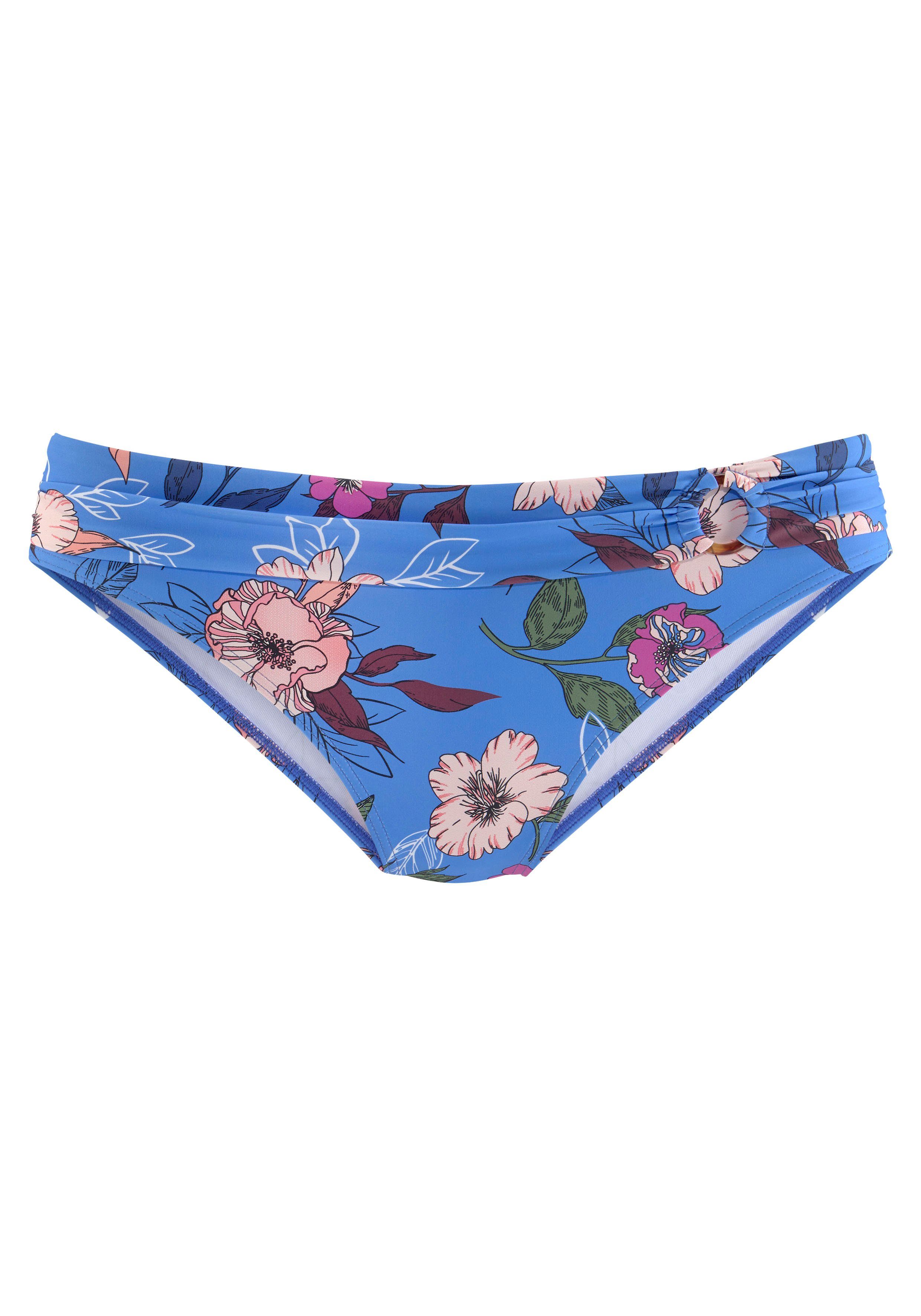 Design und Bikini-Hose s.Oliver Maya Umschlagbund floralem mit