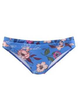 s.Oliver Bikini-Hose Maya mit floralem Design und Umschlagbund