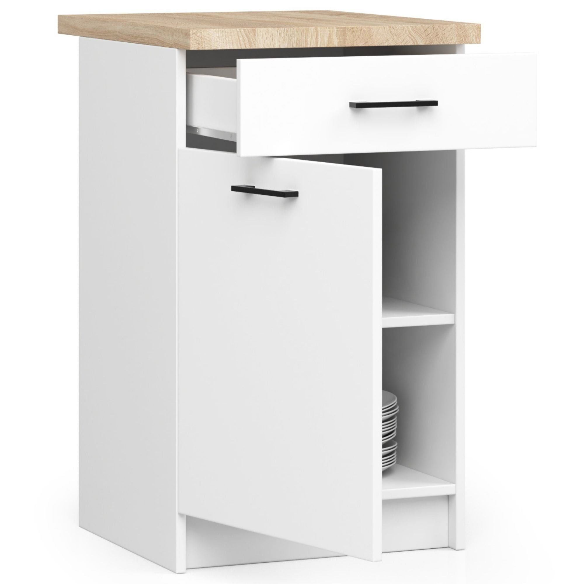 Raumhirsch Furniture Unterschrank Moderner Küchenunterschrank - Stilvolles Design - Küchenmodul (Viele Farbvarianten - Maße 40x85x46 cm) robuste Konstruktion