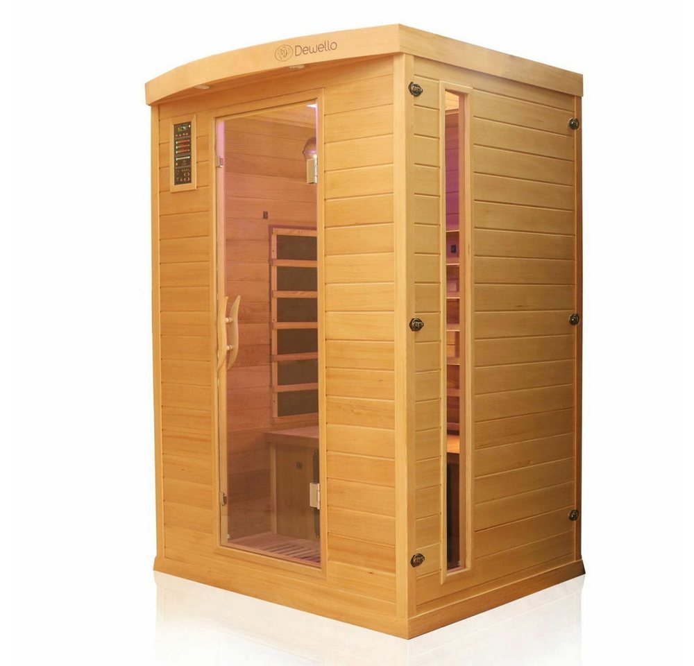 Thumbnail - DEKO VERTRIEB BAYERN Infrarotkabine Luxus LED Infrarotsauna Zeder 135x105 Infrarotkabine Wärmekabine Volls