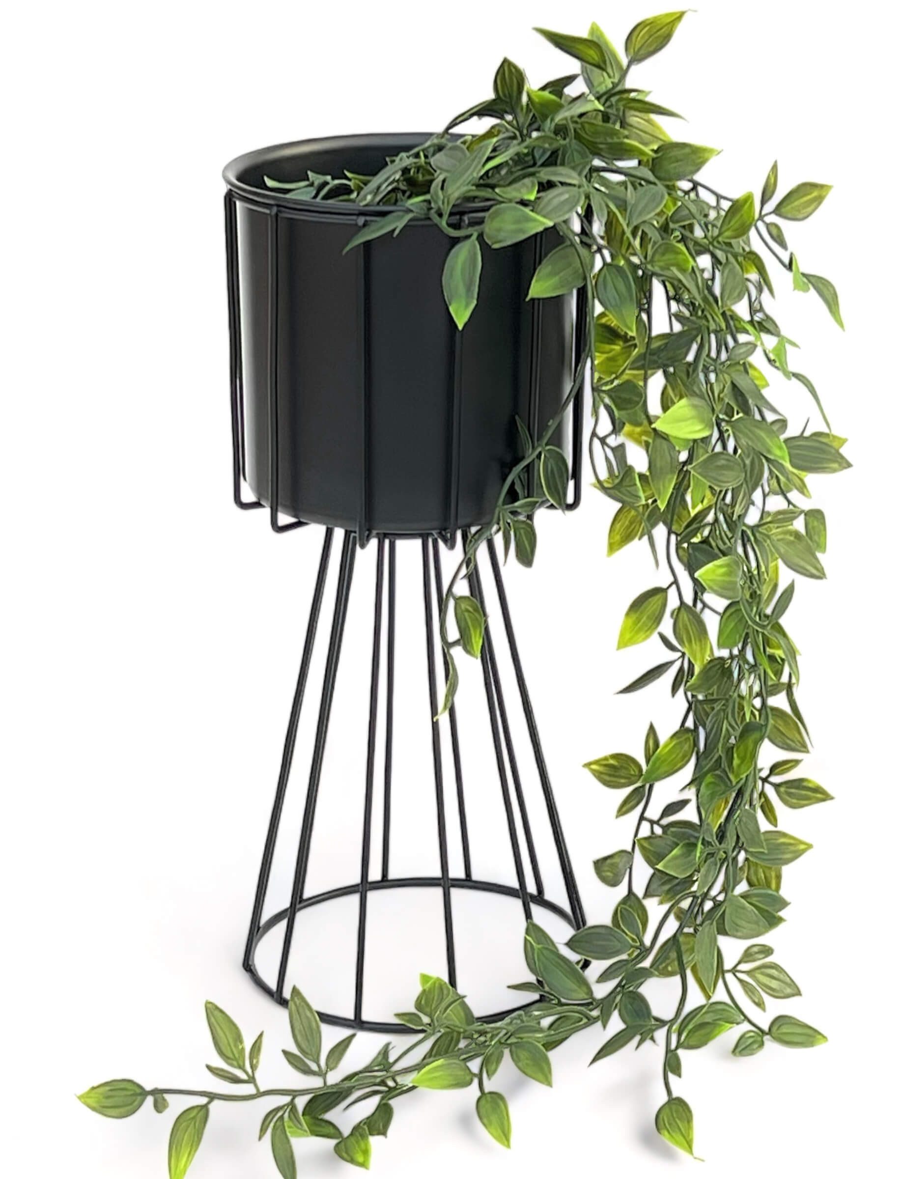 DanDiBo Blumenhocker Metall Schwarz 32 cm Blumenständer Modern Pflanzenhock günstig online kaufen
