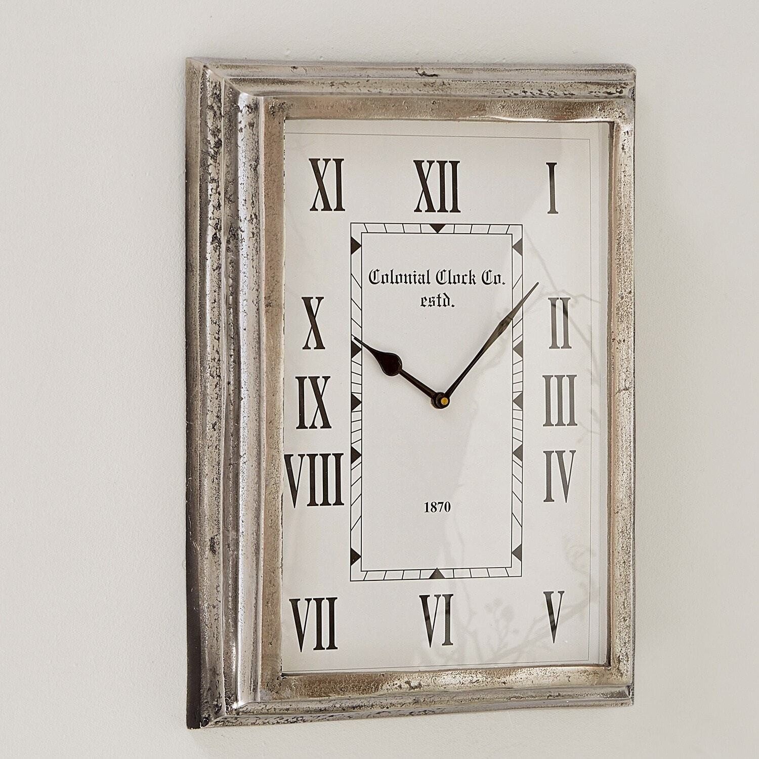 Mirabeau Wanduhr Uhr Roman antiksilber günstig online kaufen