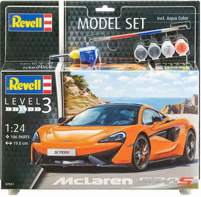 Revell® Modellbausatz Model Set, McLaren 570S, Maßstab 1:24, (Set), Made in Europe
