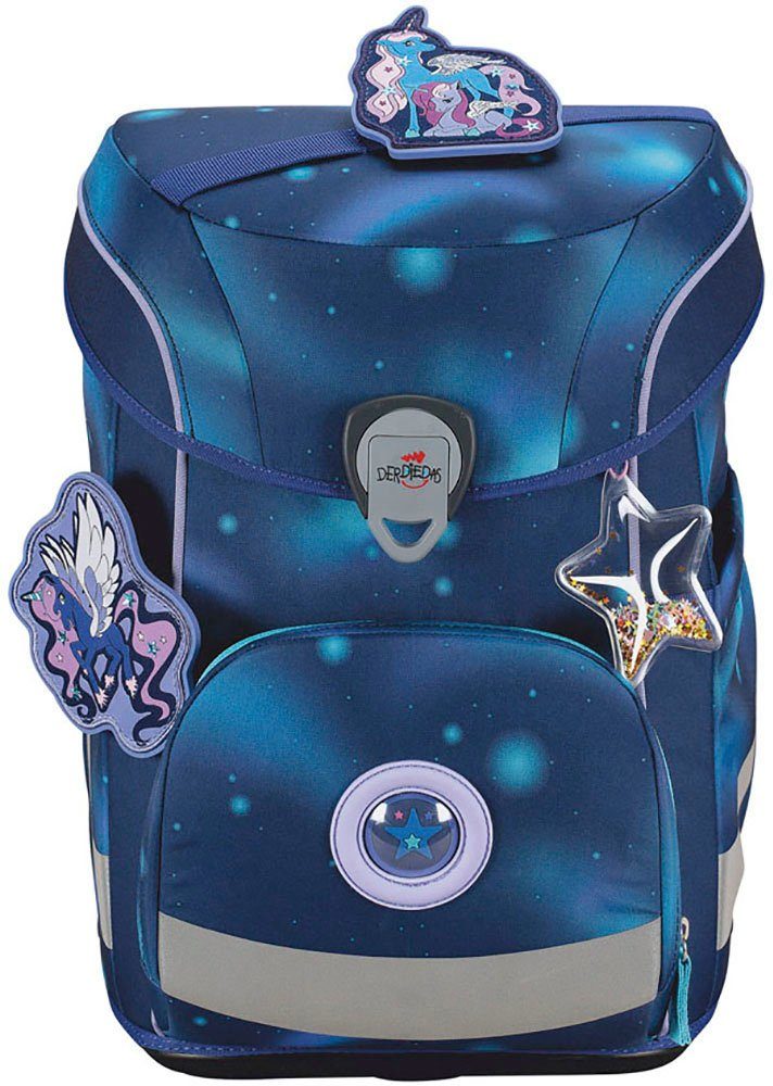 DerDieDas® Schulranzen ErgoFlex Easy, Luna (Set, 5-tlg), enthält recyceltes Material