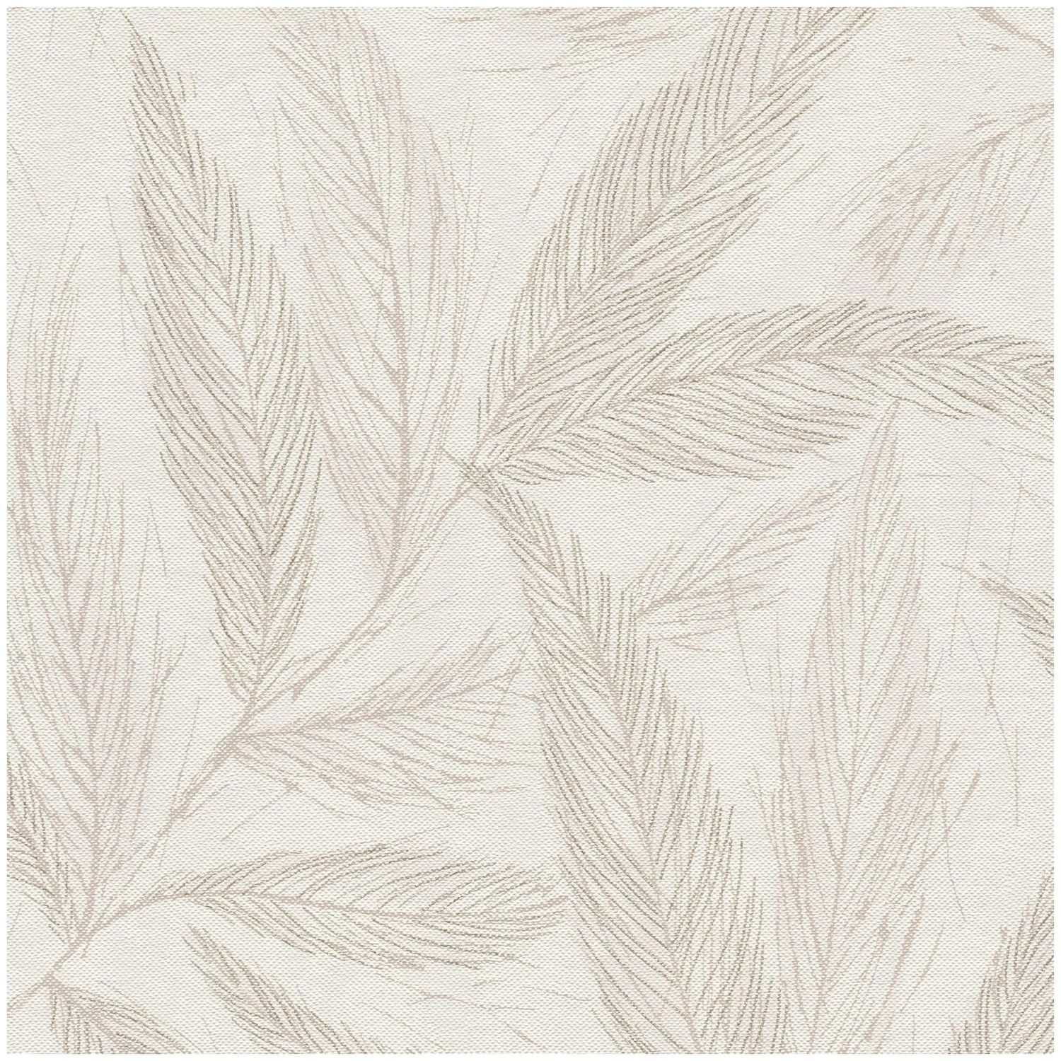 Profhome Schaumtapete 790962-GU Natur Tapete Floral metallische Akzente creme grau beige, aufgeschäumt, (1 Rolle, 5,33 qm), Vliestapete, beige
