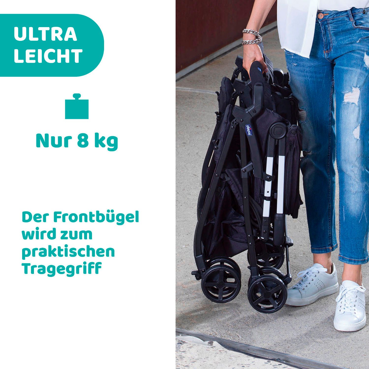 Chicco Zwillingsbuggy OHlalà Twin, Silver Cat, Zwillingskinderwagen