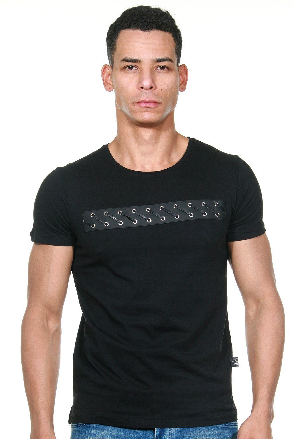 CE&CE Rundhalsshirt schwarz