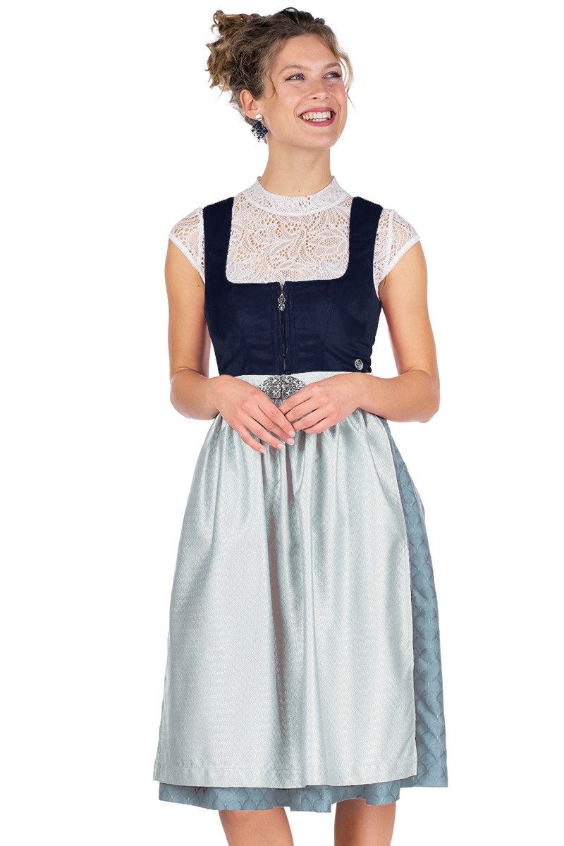 MarJo Dirndl Samt Dirndl 2tlg. - GRAFLING - marine günstig online kaufen