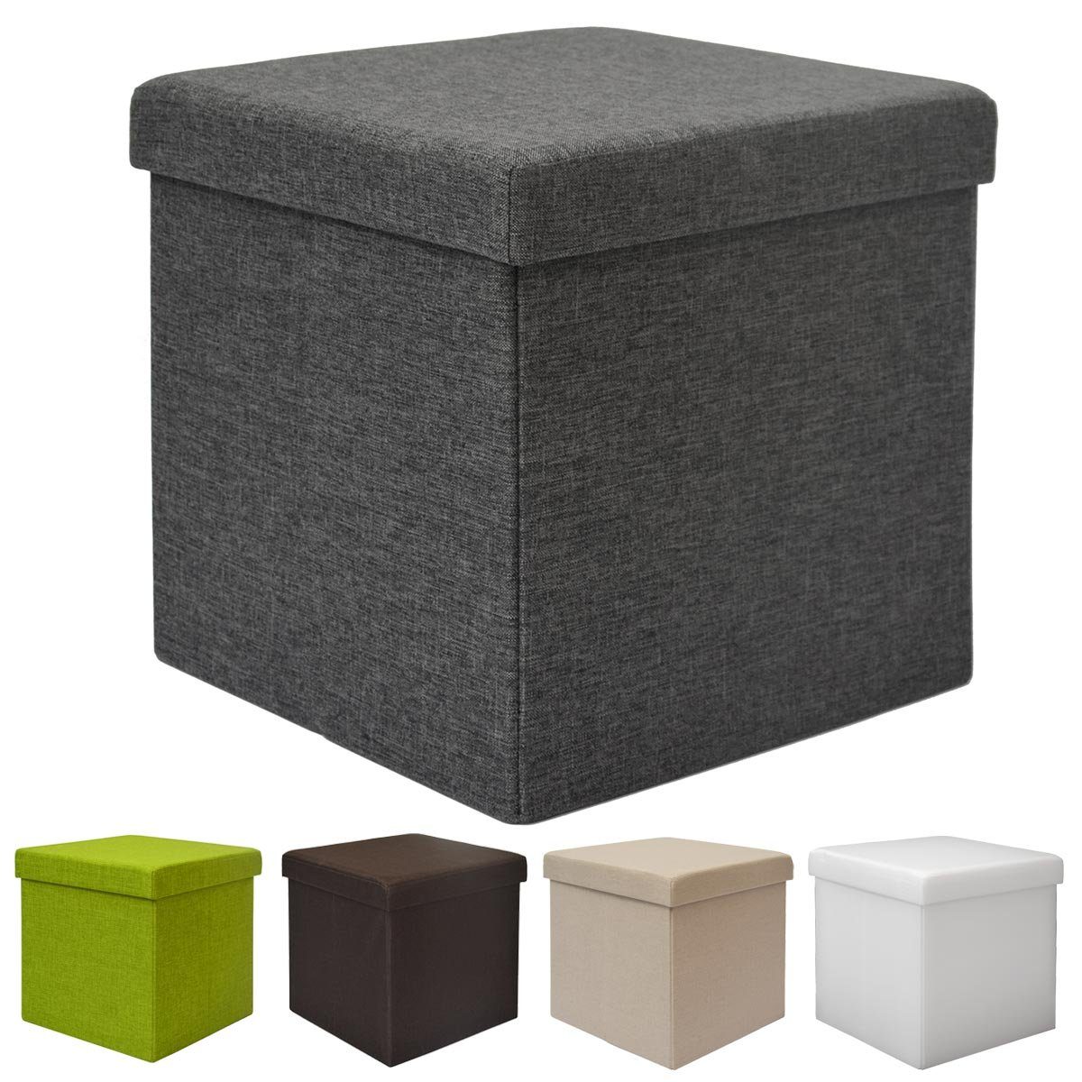 DuneDesign Sitzbank »Faltbarer Sitzhocker Fußhocker Polsterhocker 42l