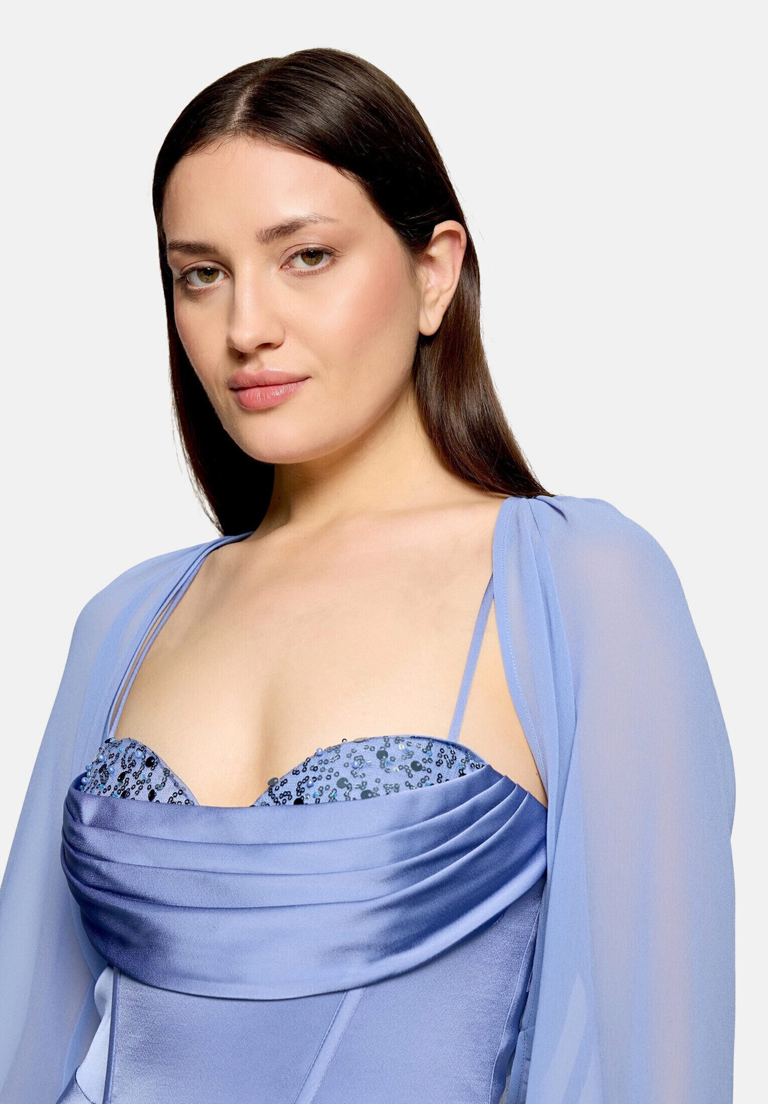 Vera Mont Bolerojacke Damen mit gekräuseltem Ausschnitt