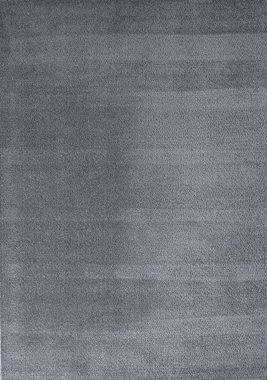 Teppich Hochflor Teppich Wohnzimmer in Grau Flauschig Microfaser Super Weich, Vimoda, Rechteckig