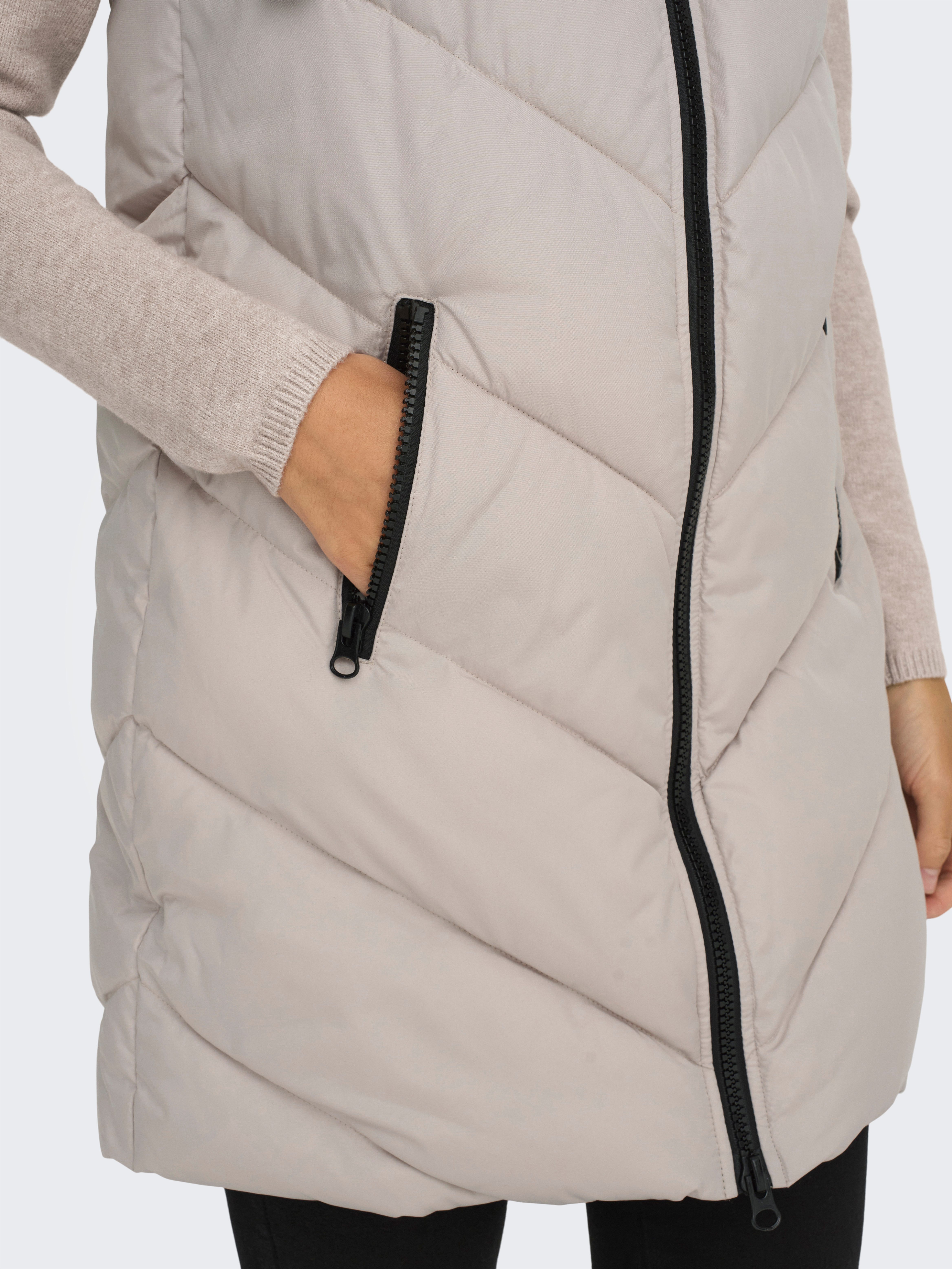 JDY Steppweste JDYSKYLAR LIFE HOOD WAISTCOAT OTW NOOS