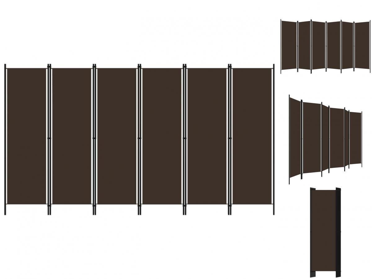Vergünstigung vidaXL Raumteiler Paravent Raumteiler Wand Spanische 300x180 Trennwand Braun cm 6-tlg