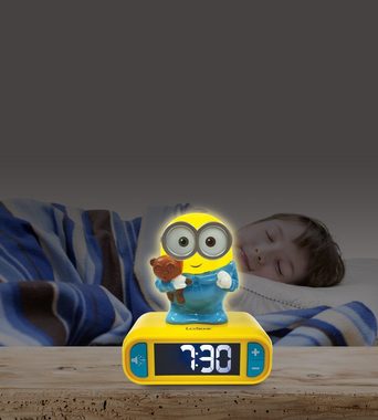 Lexibook® Kinderwecker Minions Wecker mit 3D Nachtlicht-Figur und besonderen Klingeltönen