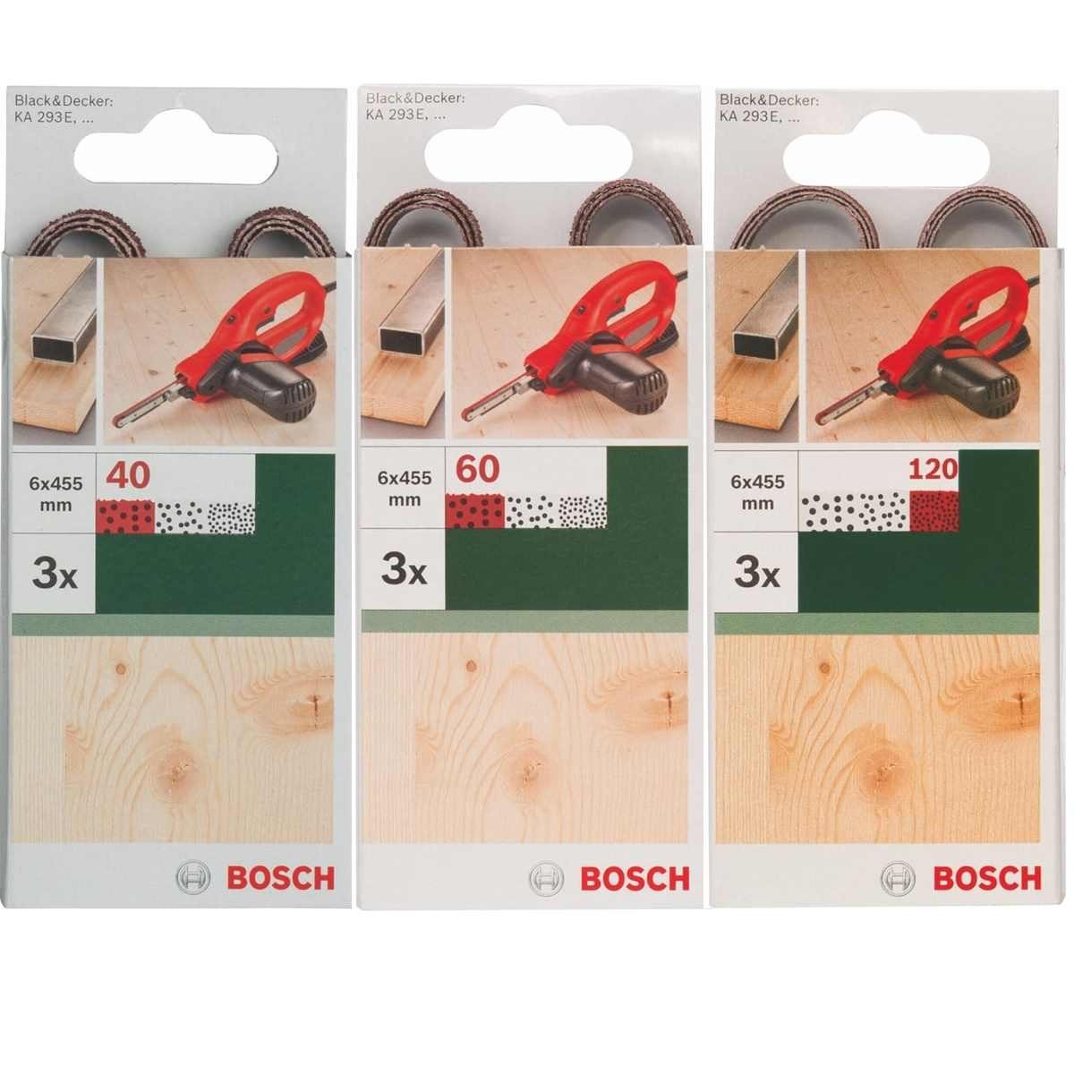 BOSCH Bohrfutter Bosch 451 40,60 x Powerfile KA mm, x B+D für 3 Schleifbänder 6 3 293E