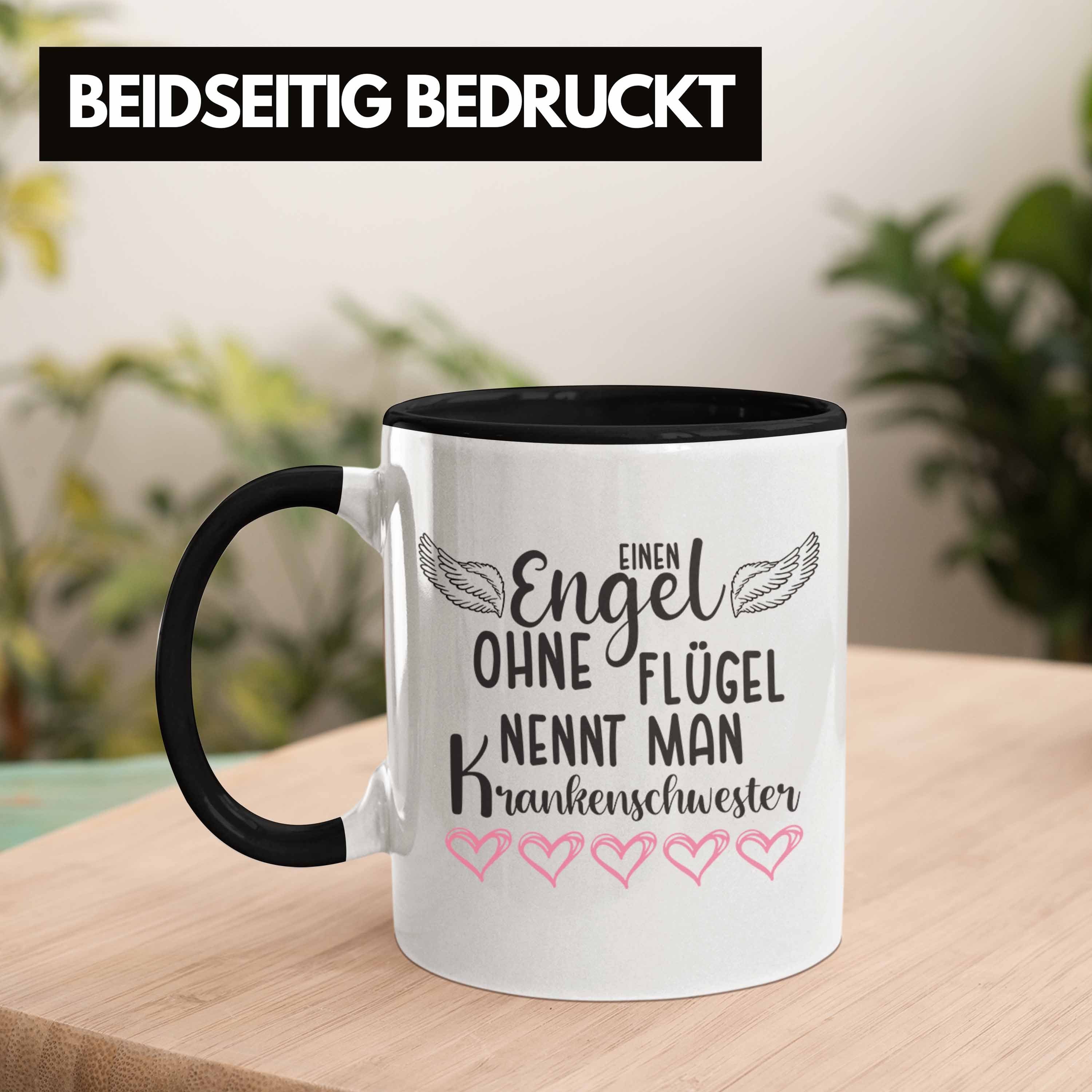 Trendation Spruch Trendation Tasse Tasse Dankeschön Lustig Geschenk Geschenke Krankenschwester Schwarz Krankenschwestern -