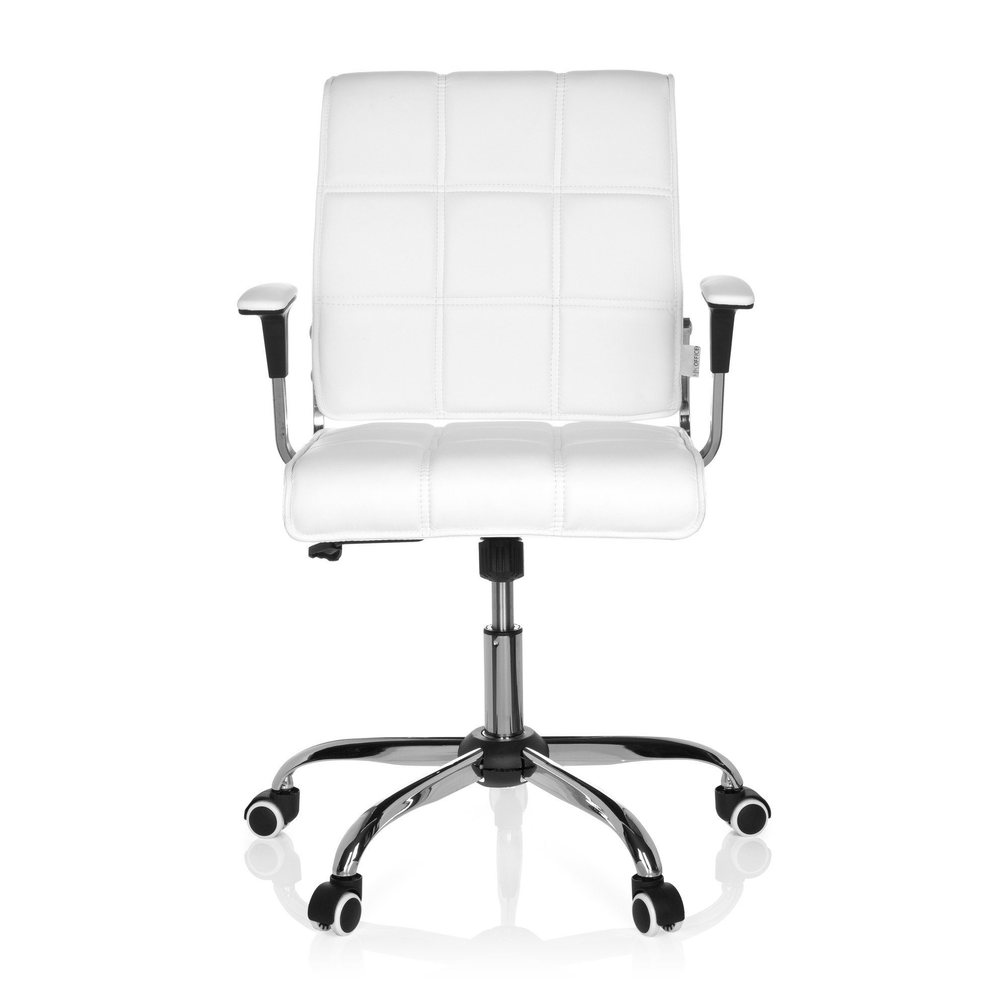 hjh OFFICE Drehstuhl Home Office Bürostuhl ERNESTO Kunstleder (1 St), Schreibtischstuhl ergonomisch Weiß
