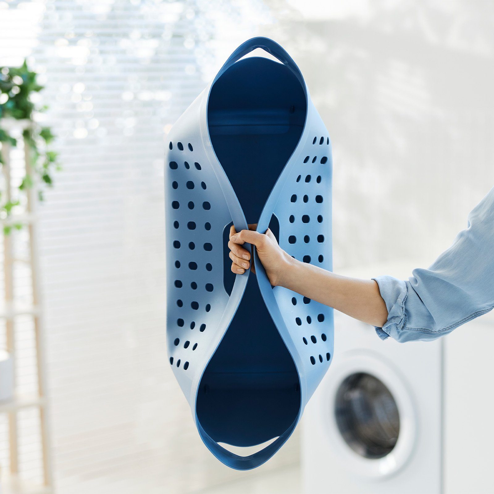 ROTHO Wäschekorb JONA Wäschebehälter 39l mit ergonomischen Griffen – Bild 3 von 5
