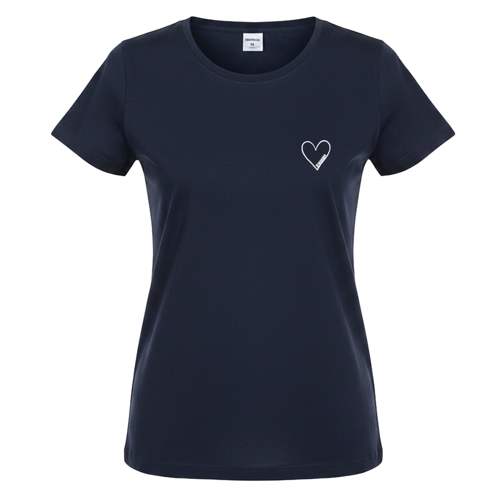 HERMKO Kurzarmshirt 701180055 T-Shirt 100% Bio-Baumwolle mit Druckmotiv hergestellt in EU