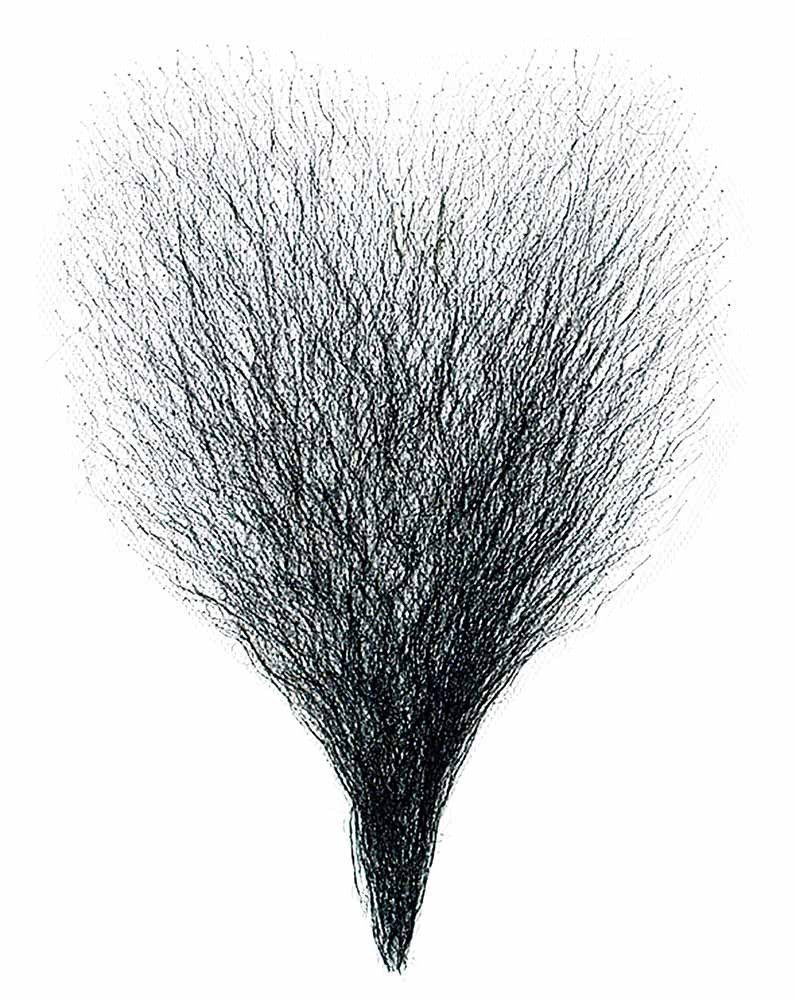 Orlob Kunsthaarperücke Brusthaartoupet schwarz