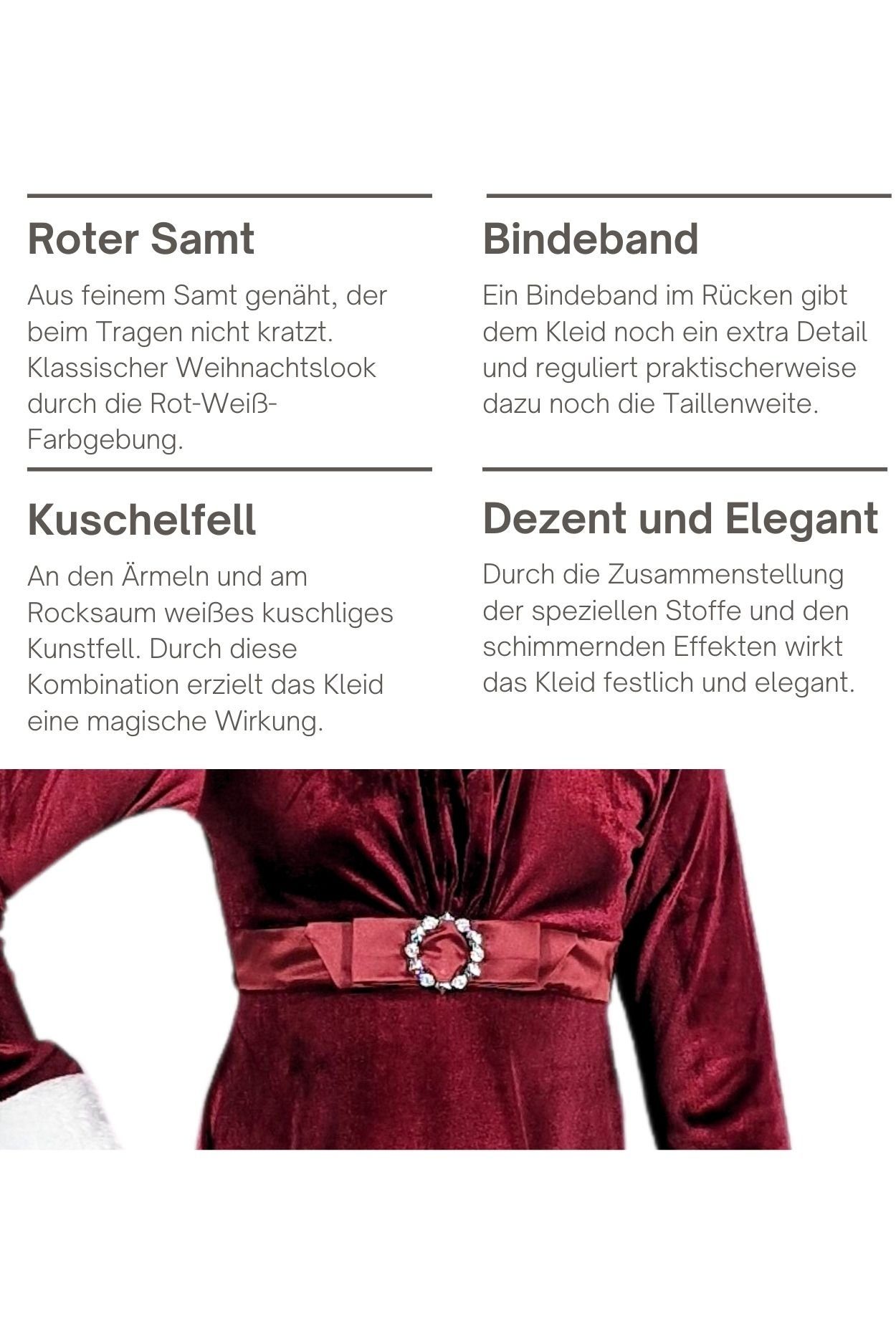 Berlinsel Abendkleid Mädchen Weihnachtsgeschenk Weinrot als Weihnachtsabend, für Weihnachtsoutfit Partykleid oder Weihnachtskleid Weihnachtsfoto 2023 Festtagskleid