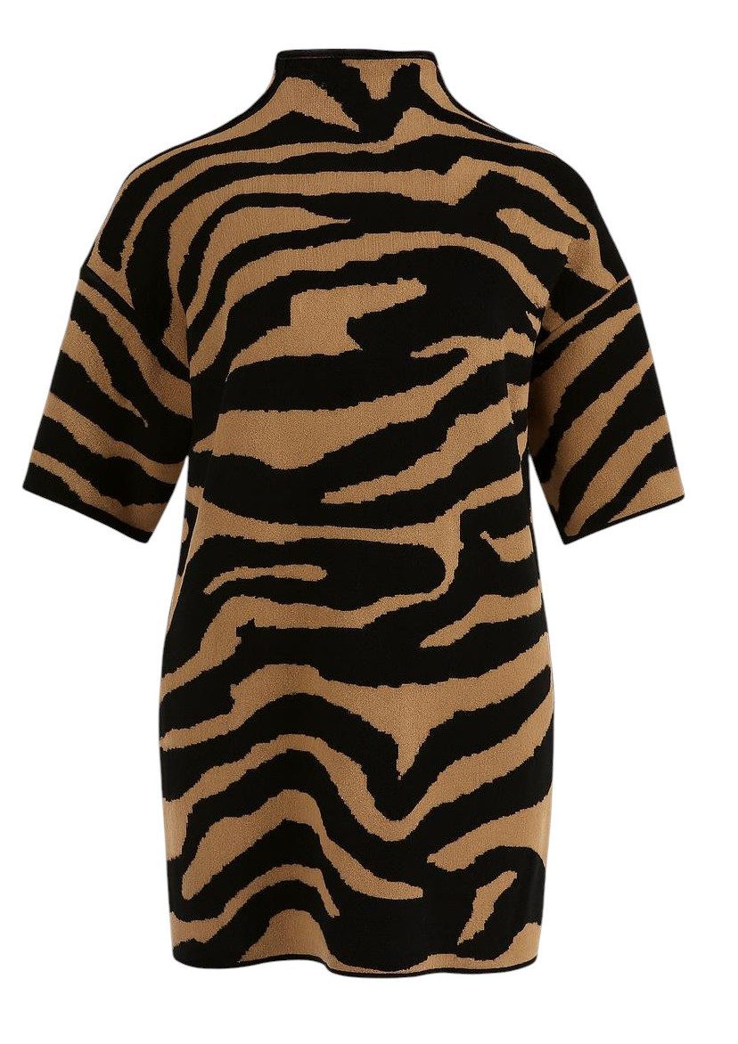 Mississhop Strickkleid Modisches Feinstrickkleid Longshirt in stilvollen Mustern M.423