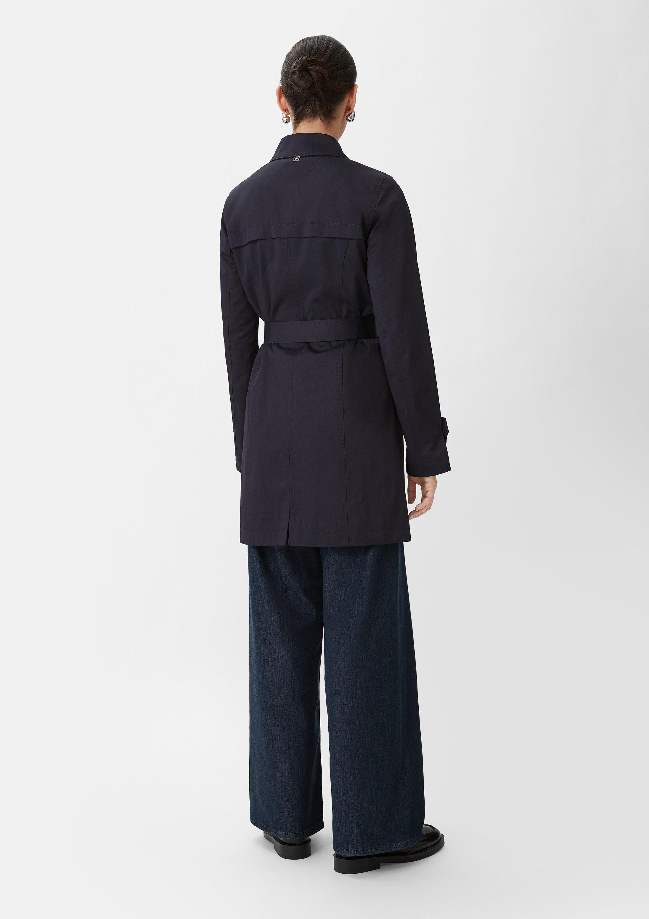 comma Trenchcoat Outdoor-Mantel Taillierter Trenchcoat mit Bindegürtel