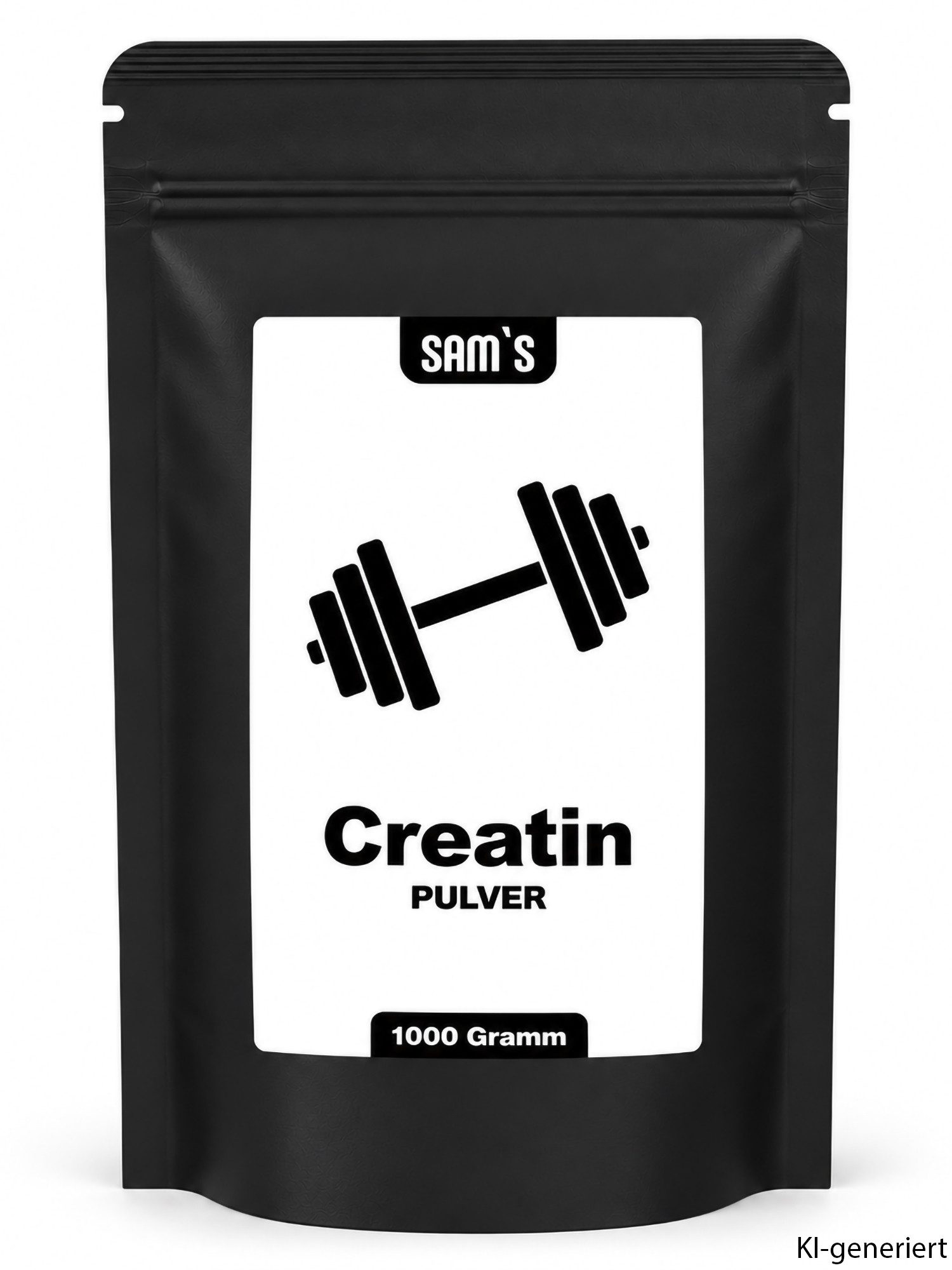 SAM'S Creatin Monohydrat Pulver, 1000 g, Mesh-Faktor 200, hergestellt in Deutschland