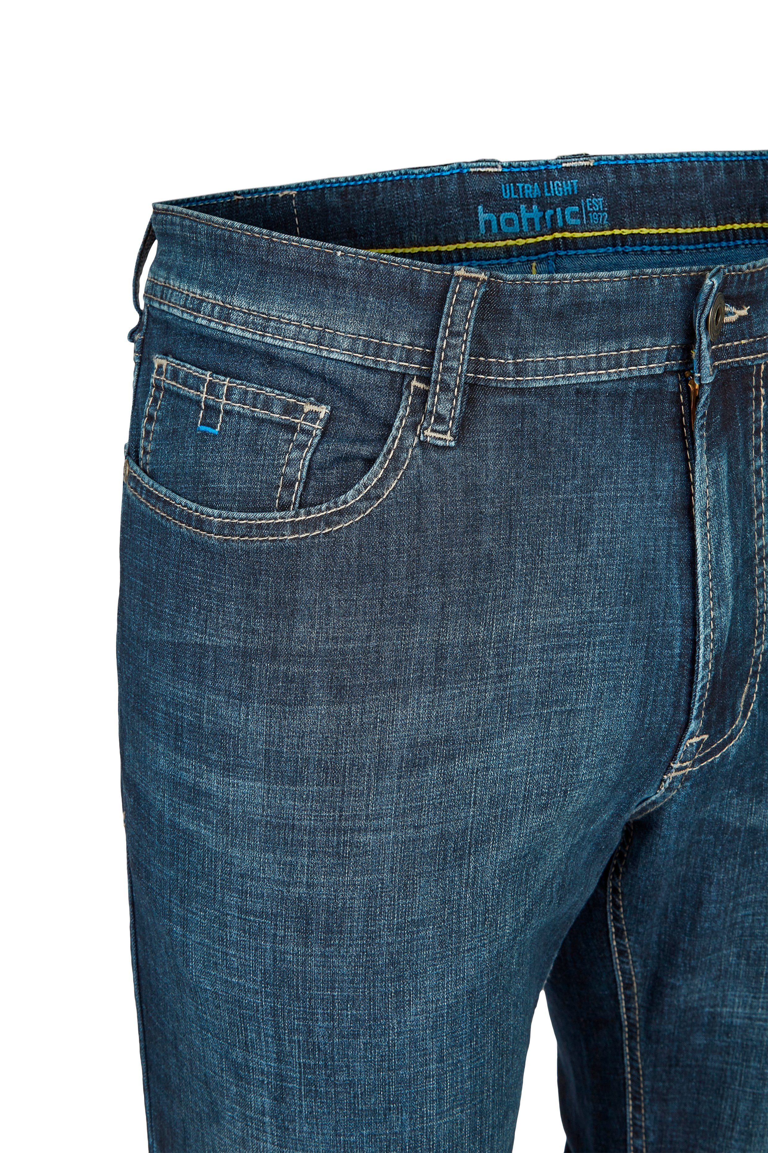Hattric 5-Pocket-Jeans HATTRIC HUNTER 688275 LIGHT - 5647.48 indigo ULTRA dark