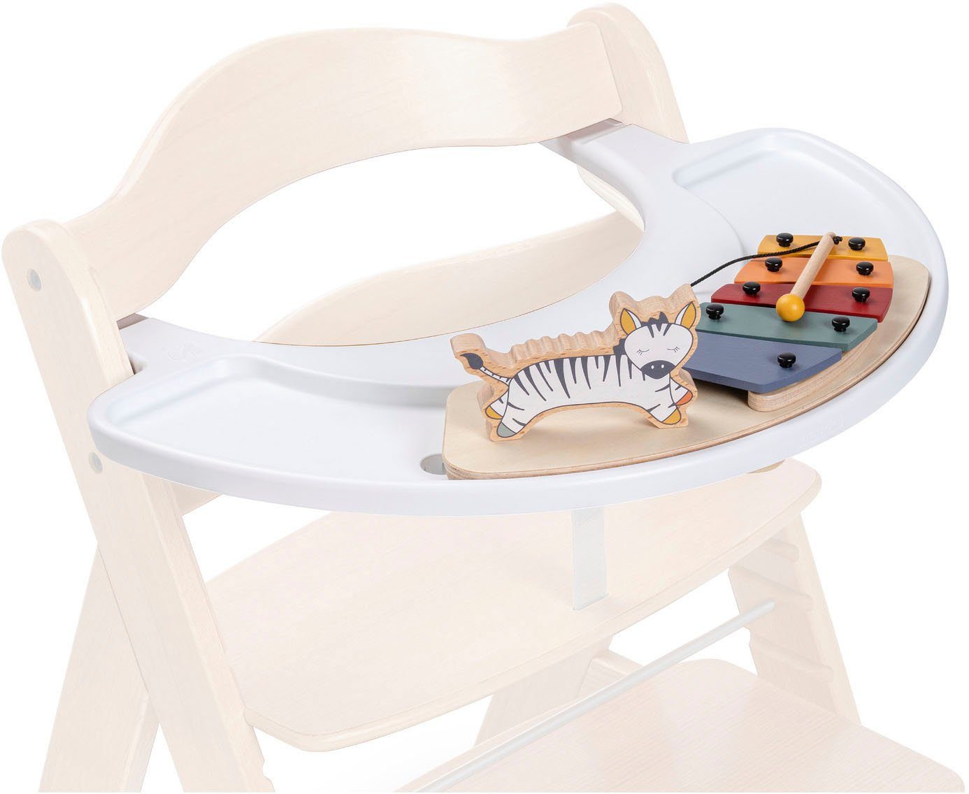 Hochstuhltablett Alpha Play Music Set Zebra