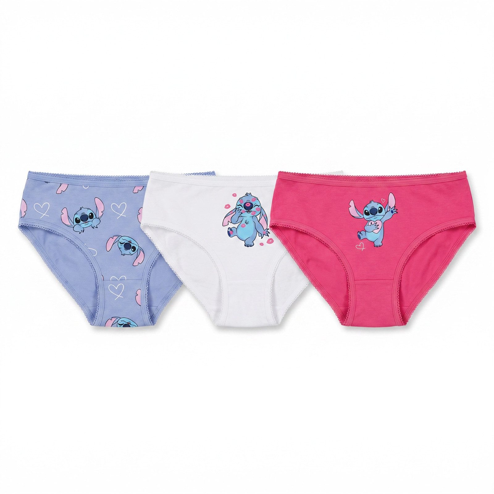 Disney Slip Disney Stitch 3er Pack Slips Kinder Mädchen Unterwäsche Gr. 92-128 (3-St)