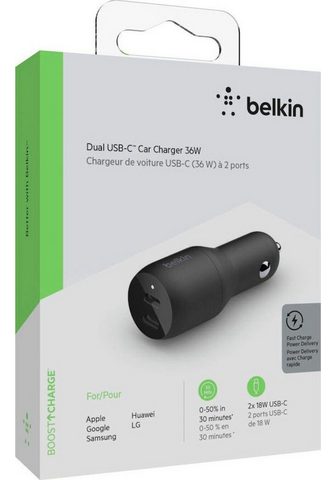 Belkin »Dual USB-C Kfz-Ladegerät Power Delive...