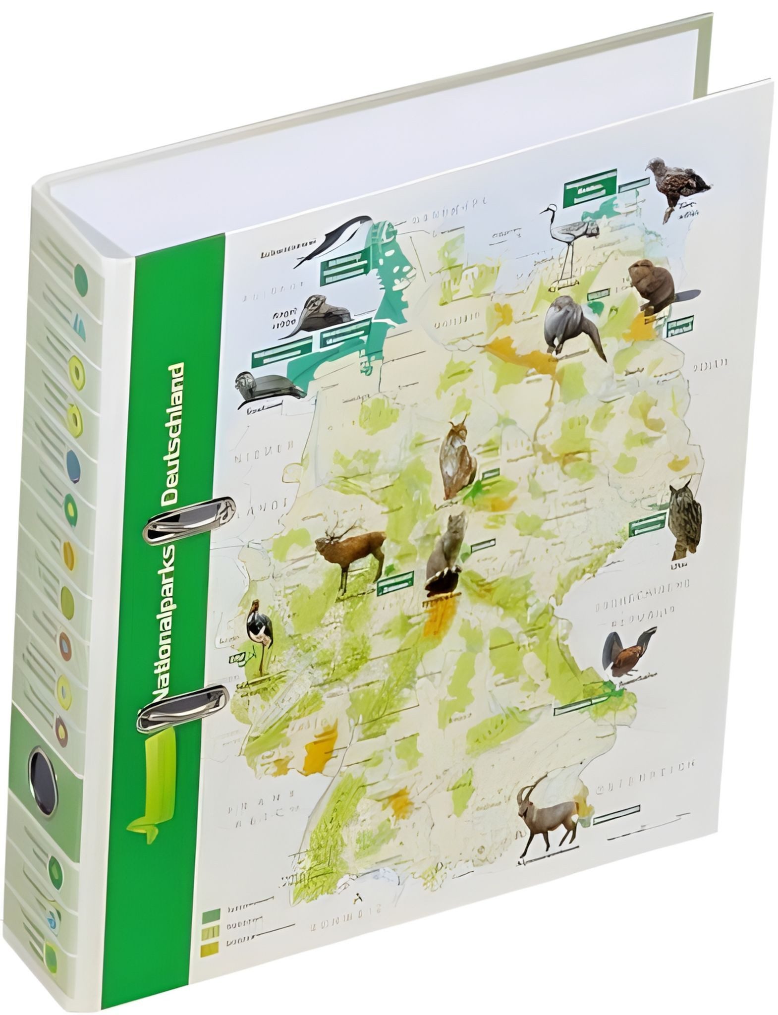 PAGNA Aktenordner Pagna Ordner, A4, Rückenbreite 75 mm, Nationalparks, Motivdruck