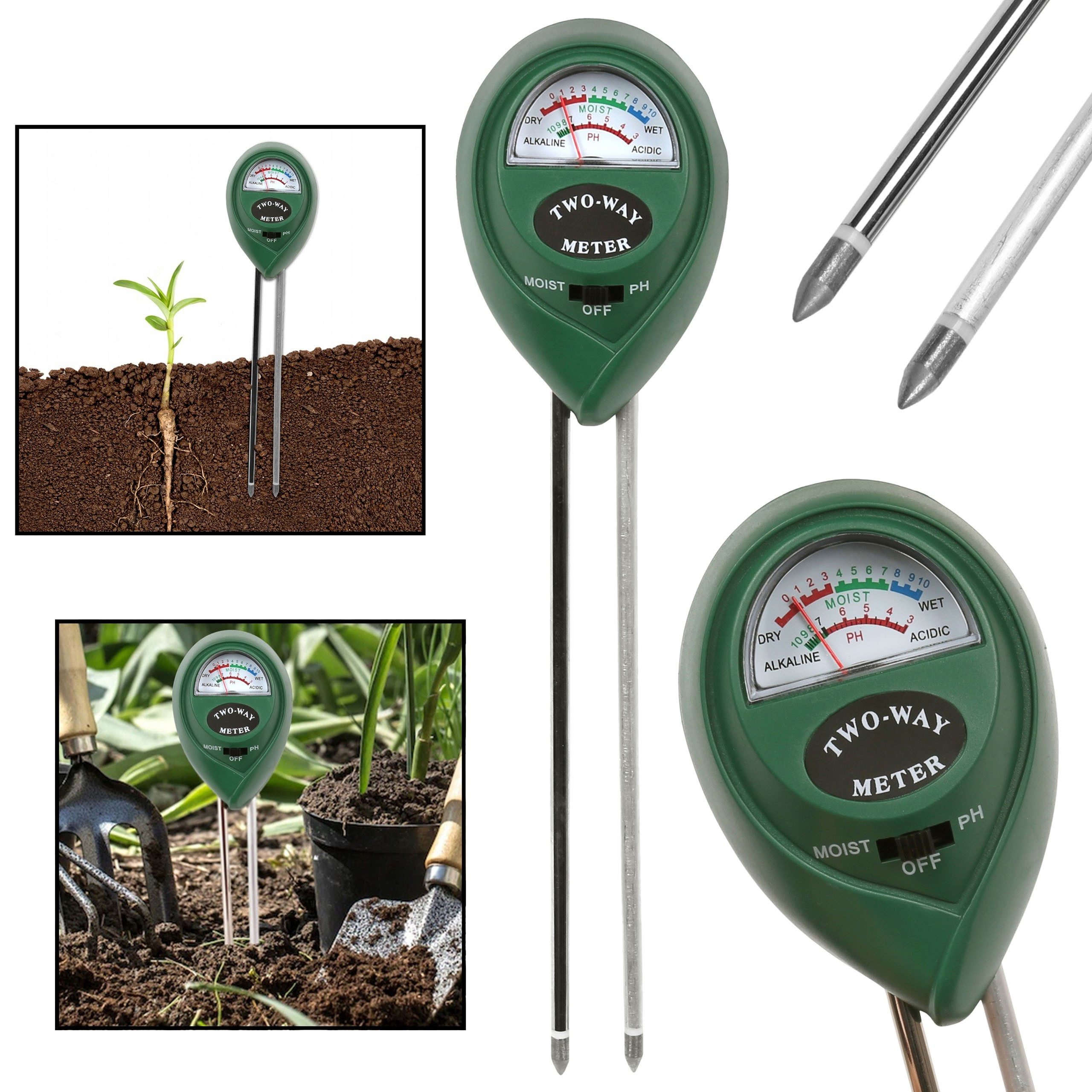 Sarcia.eu Bodentest PH-Prüfgerät, Substratprüfgerät 26x6x4 cm